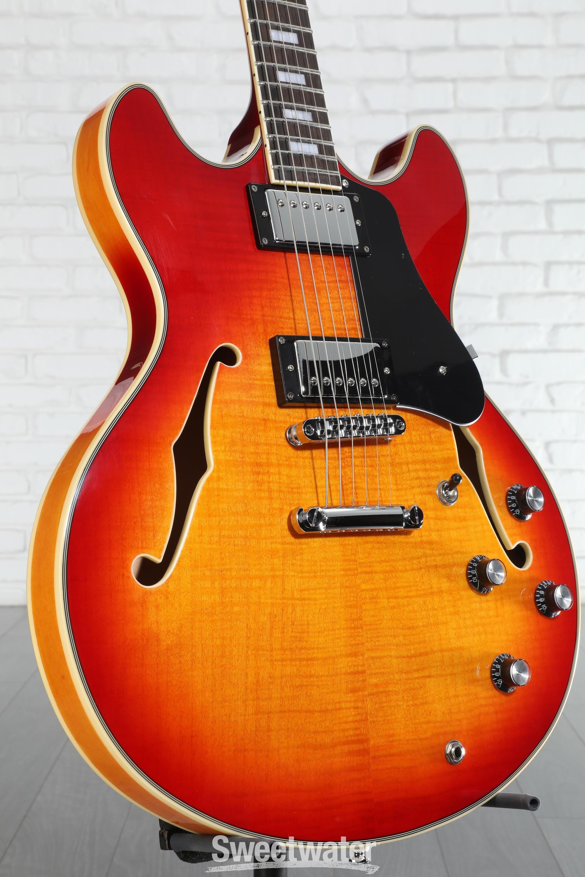 Sire Larry Carlton H7 Semi-hollow Electric Guitar - Cherry