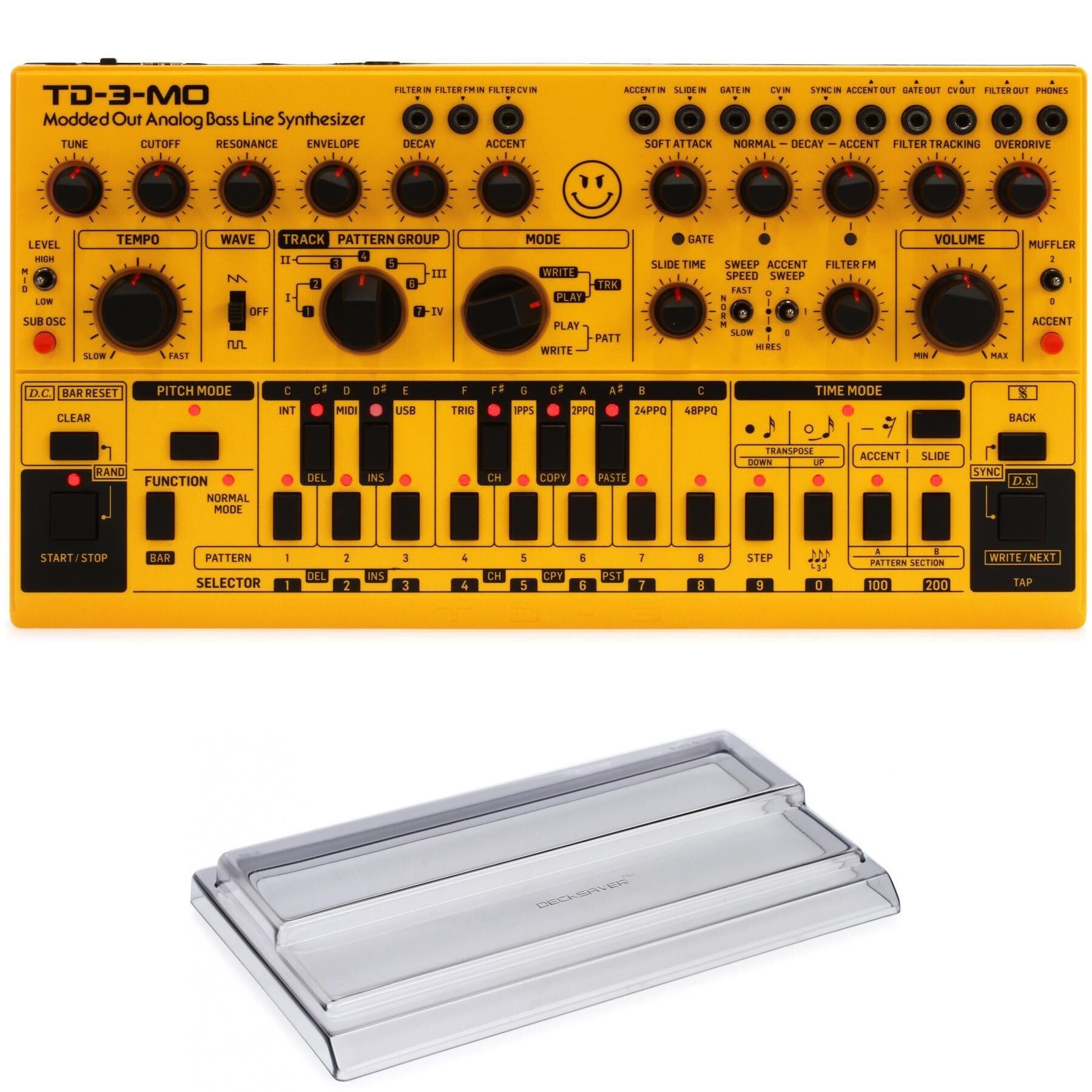 Behringer TD-3-MO-AM Analog Bass Line Synthesizer - Yellow 
