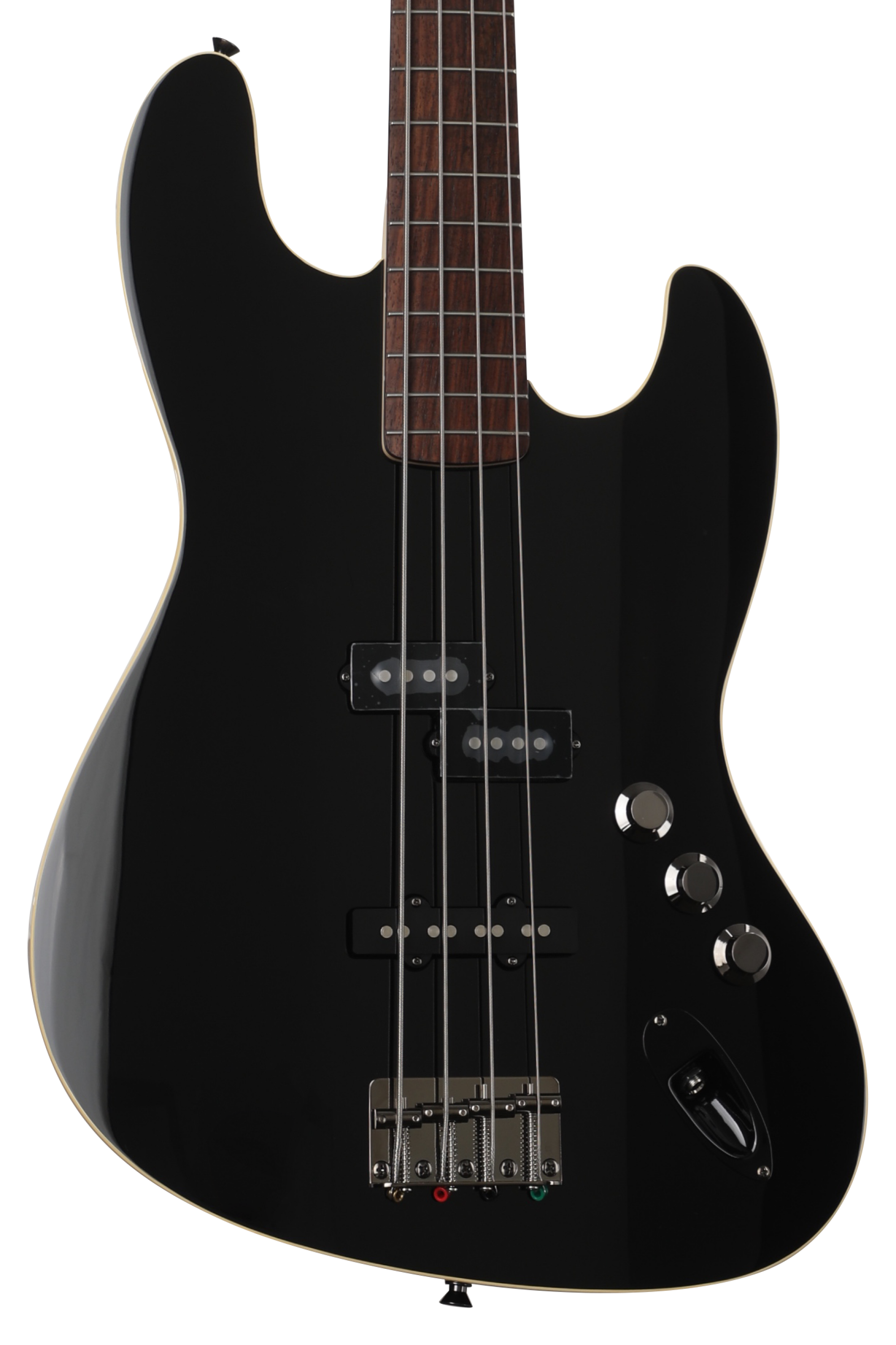 Fender Aerodyne Jazz Bass - Black | Sweetwater