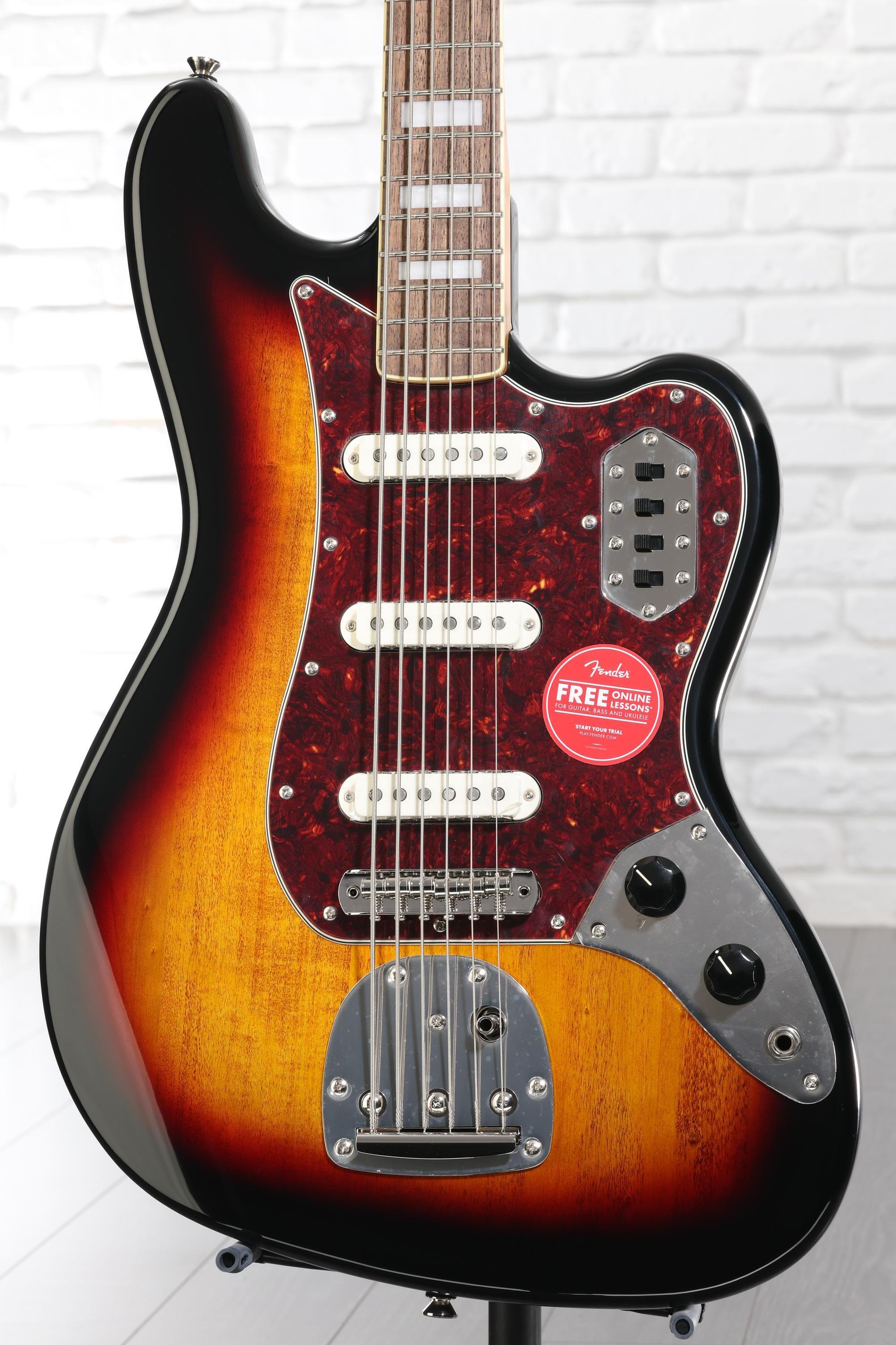 Squier Classic Vibe Bass VI Guitar - 3-tone Sunburst | Sweetwater