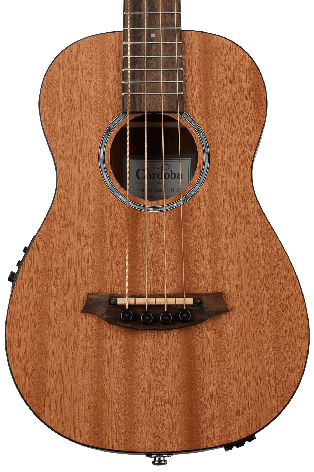 Cordoba Mini II Bass MH-E Acoustic-electric Bass Guitar - Mahogany
