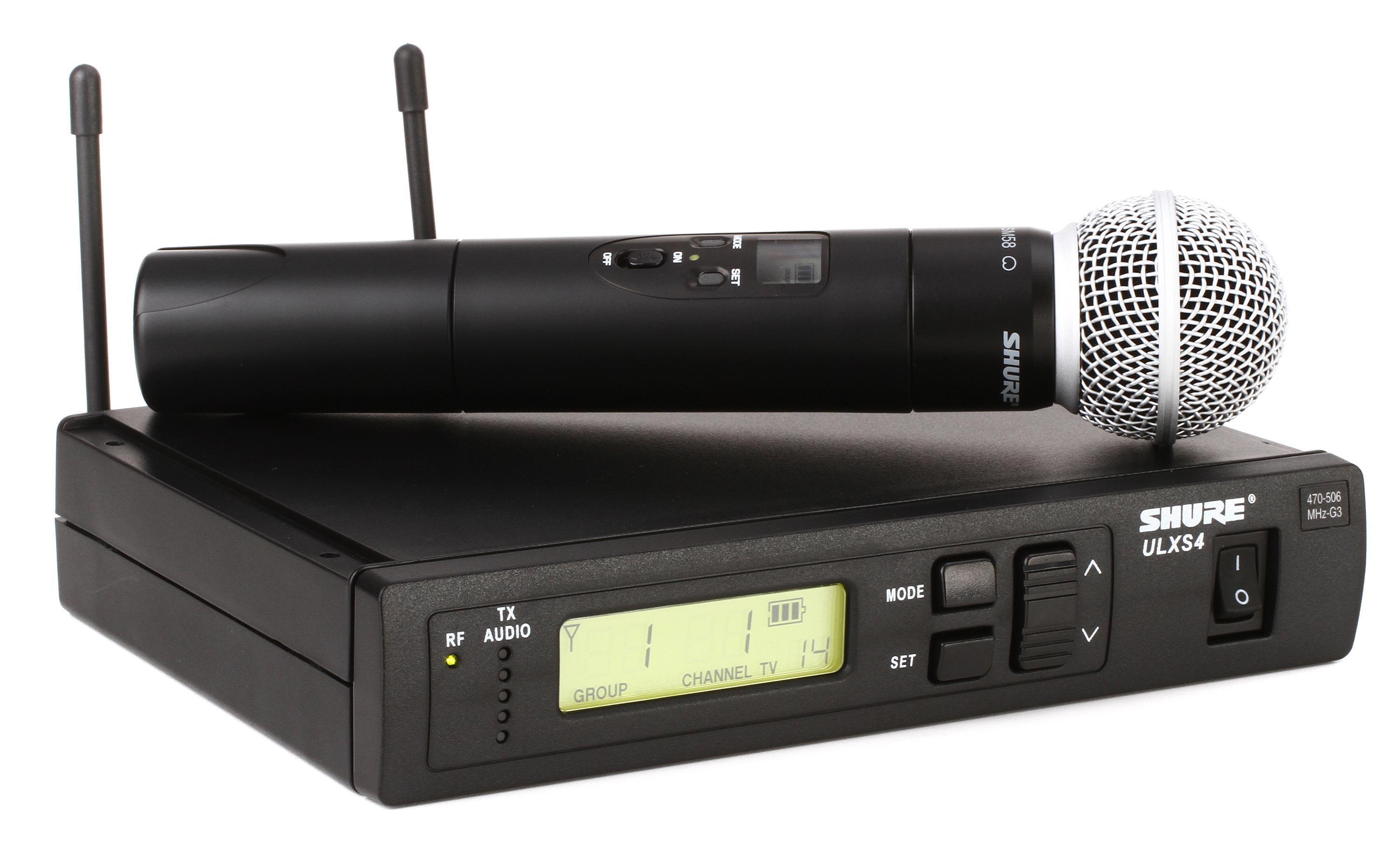 Shure ULXS24 58 Handheld Wireless Microphone System G3 Band 470 505MHz