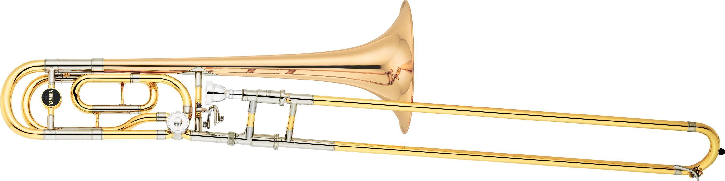 Yamaha YSL-882G Xeno Professional F-attachment Trombone - Clear Lacquer  with Gold Brass Bell