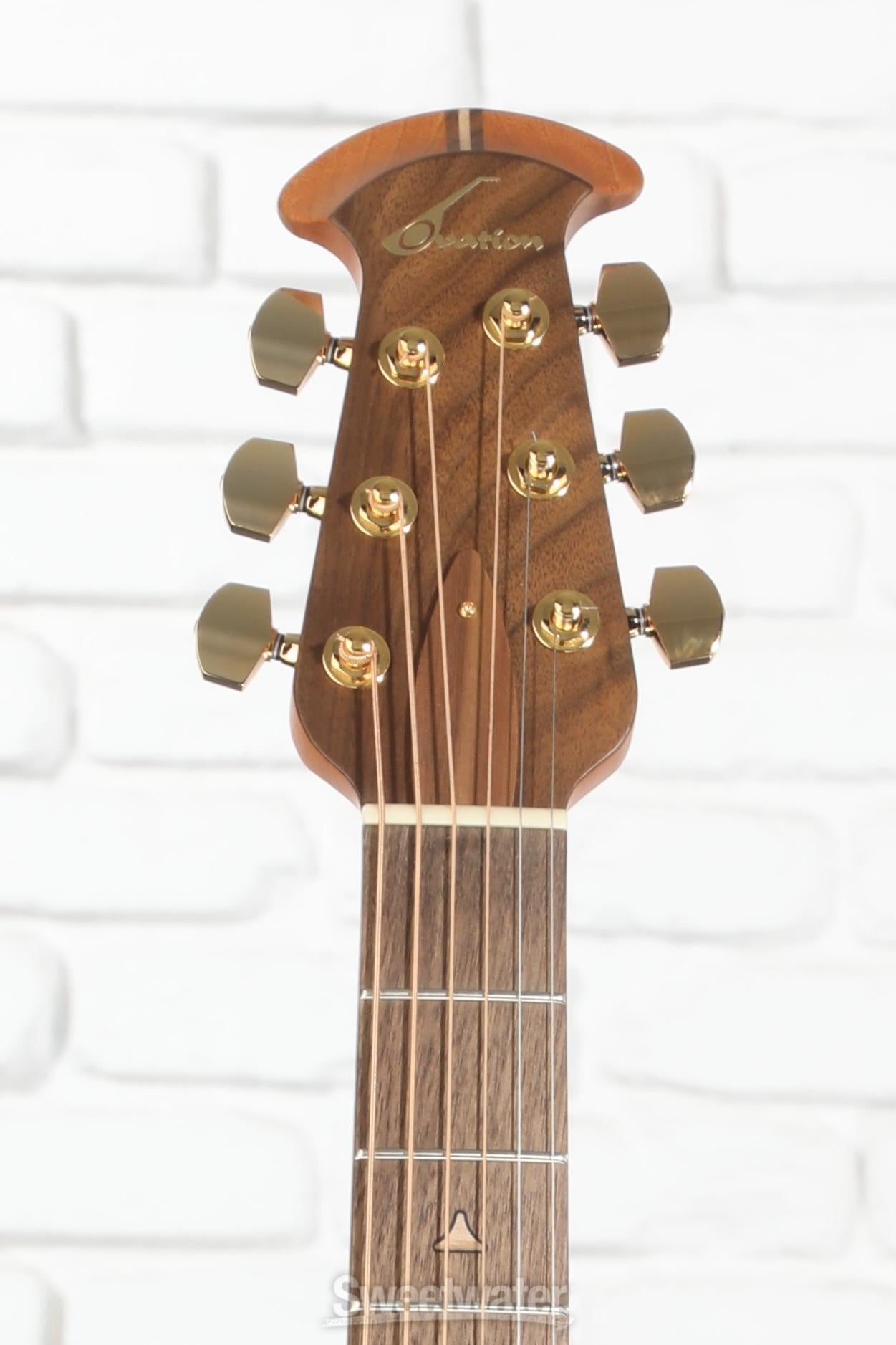 Ovation USA Elite Deep Cutaway E-Acoustic Guitar - Natural