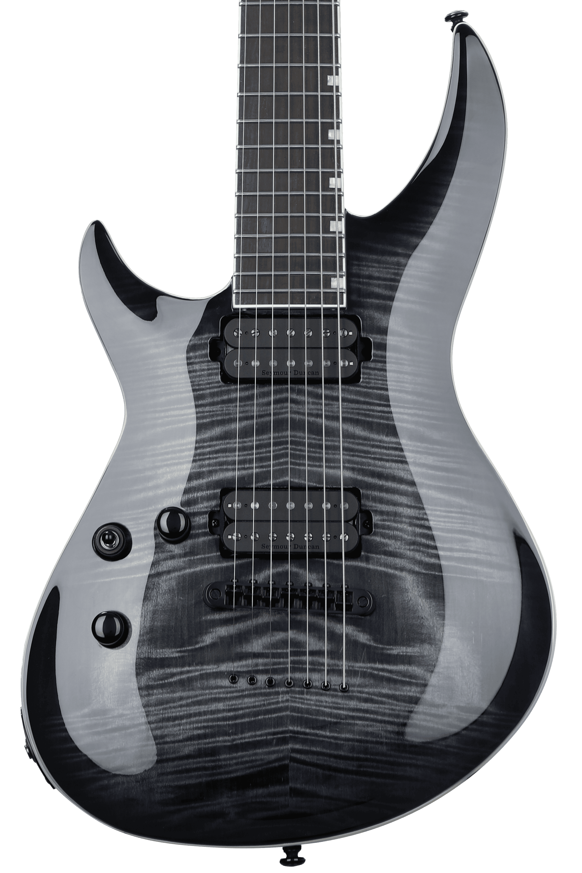 ESP LTD H31007 Baritone Lefthanded Electric Guitar SeeThru Black