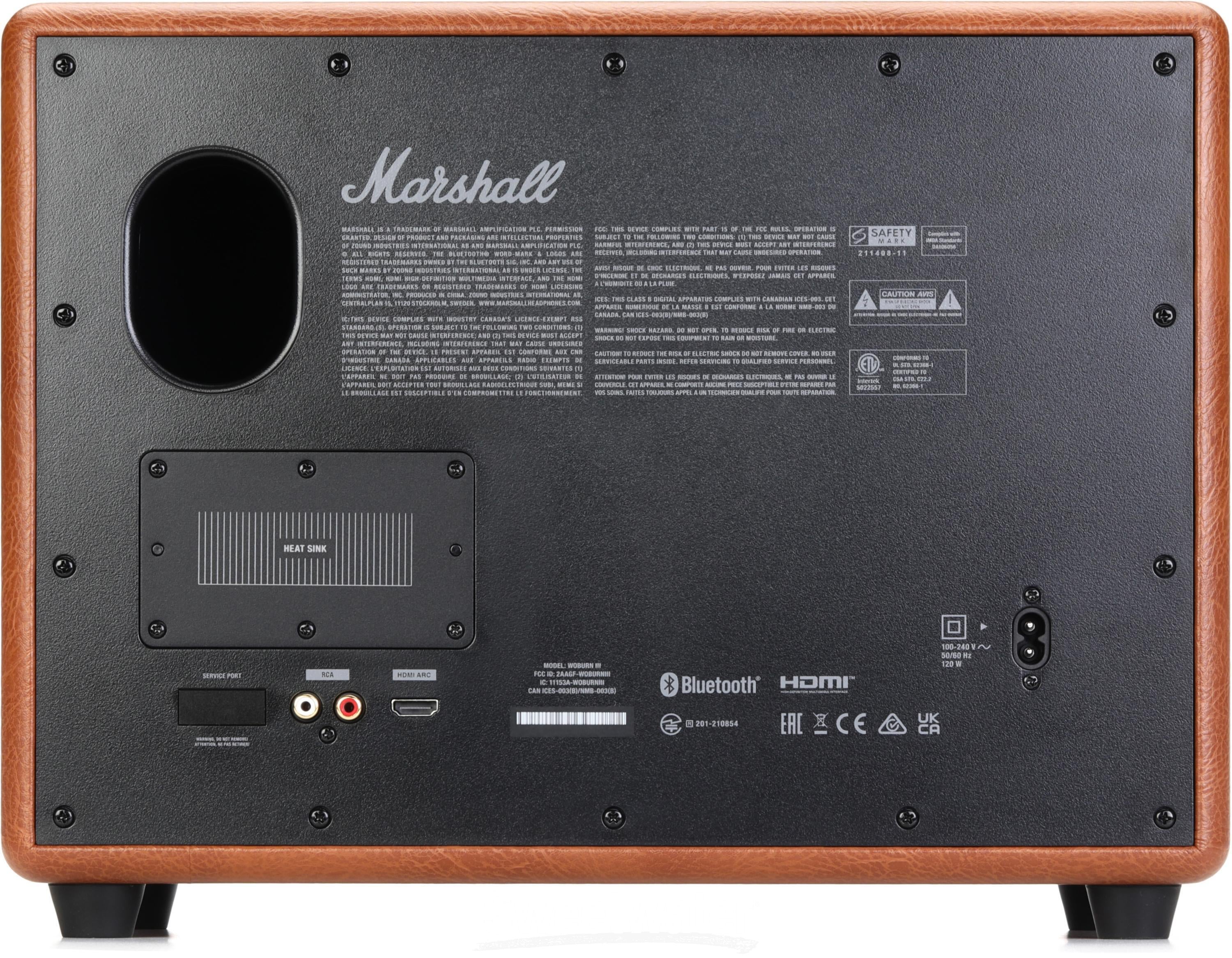 Marshall Woburn III Bluetooth Speaker - Brown | Sweetwater