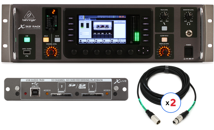 Behringer X32 Rack 40-channel Rackmount Digital Mixer and X