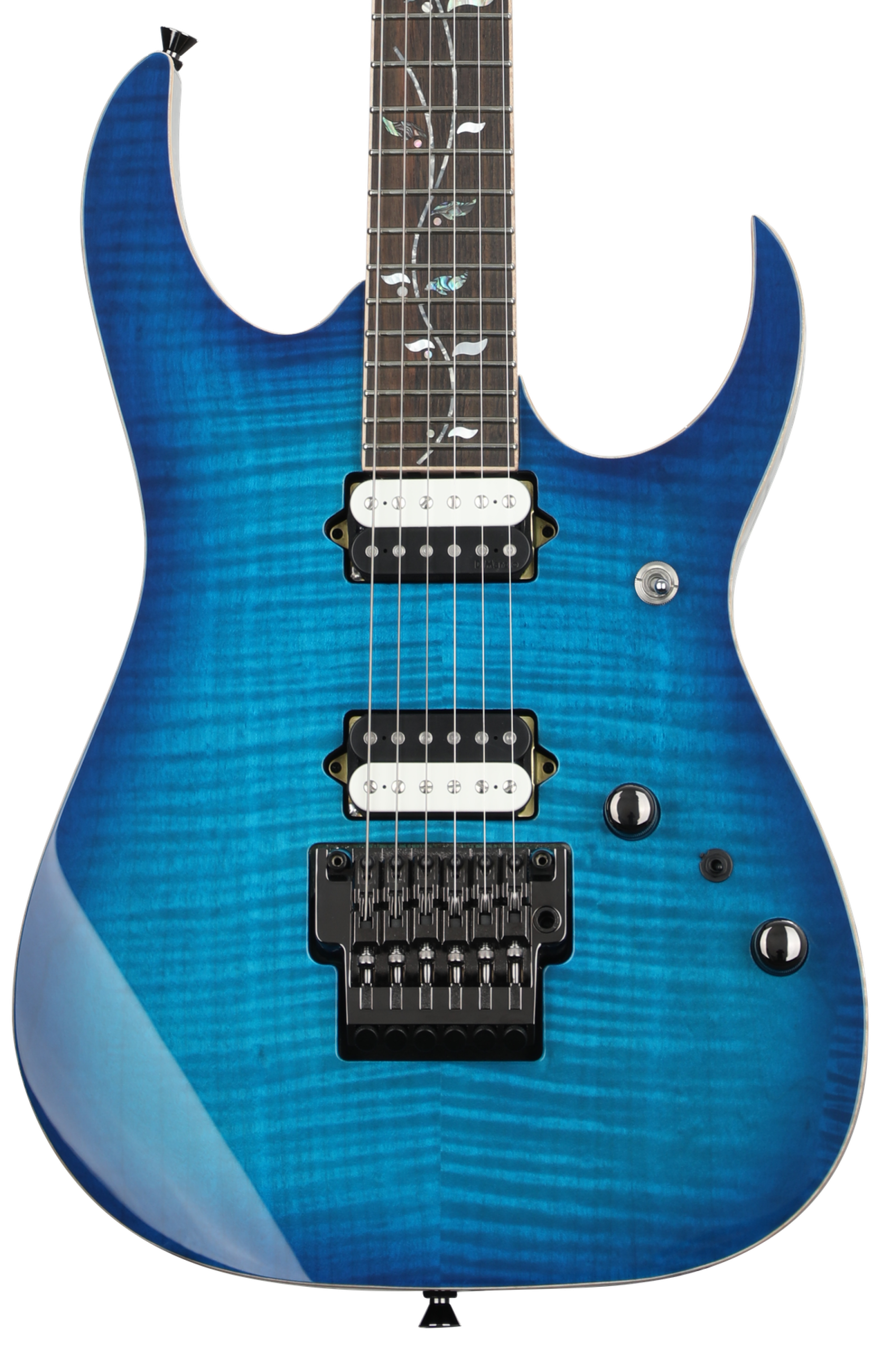 Ibanez J Custom RG8520 Electric Guitar - Sapphire Blue - Sweetwater Exclusive