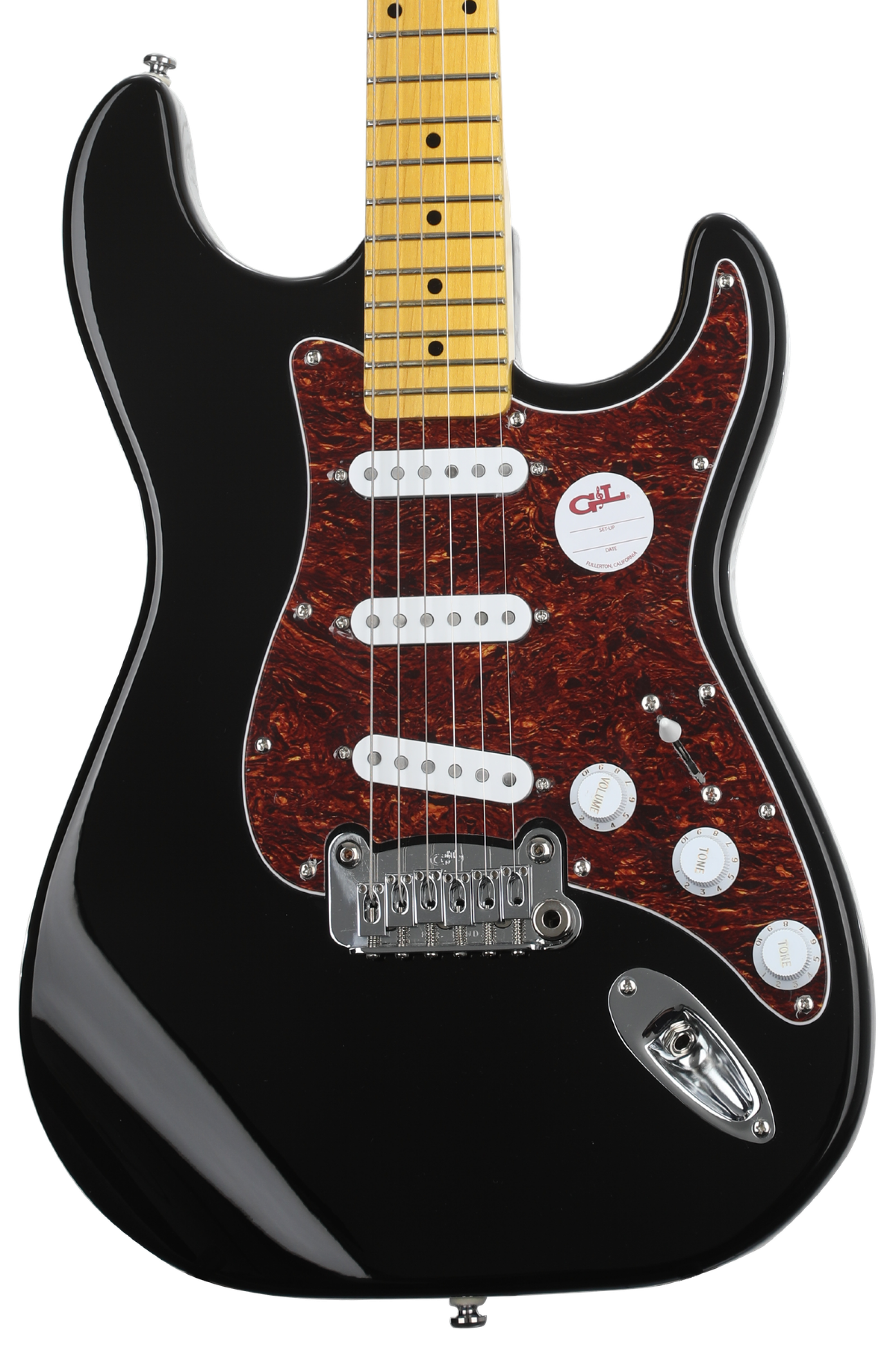 G&L Tribute Legacy Electric Guitar - Gloss Black | Sweetwater