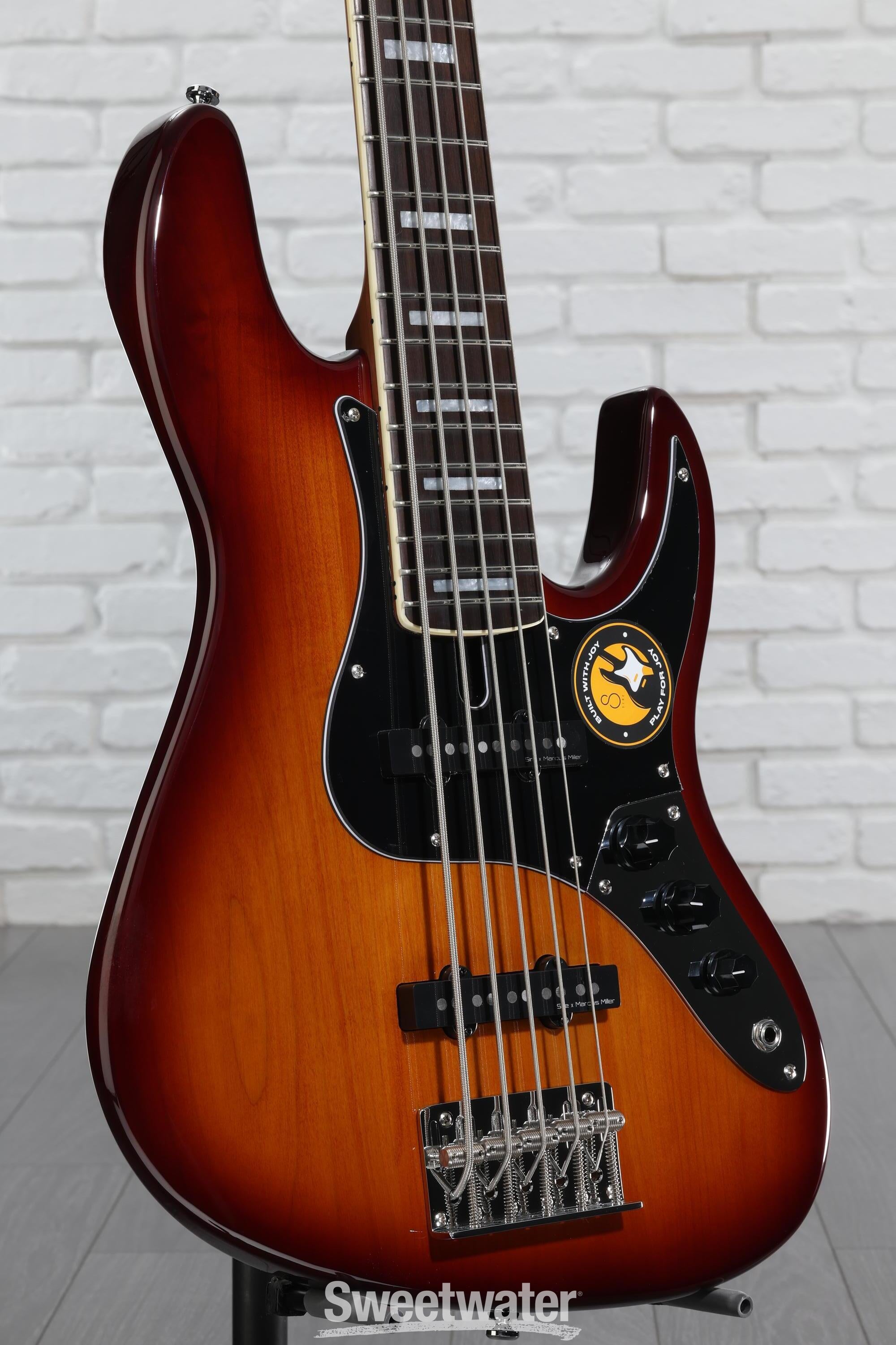 Sire Marcus Miller V5 24 5-string Bass Guitar - Tobacco