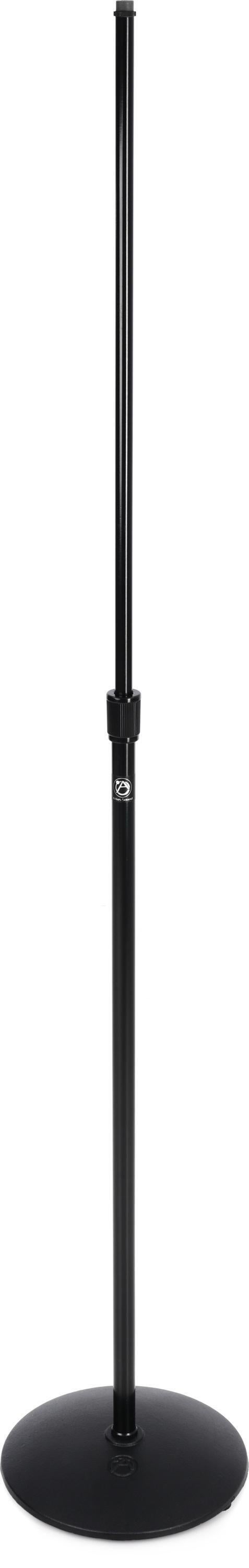 Photo of AtlasIED MS12CE Low Profile Round Base Mic Stand - Ebony