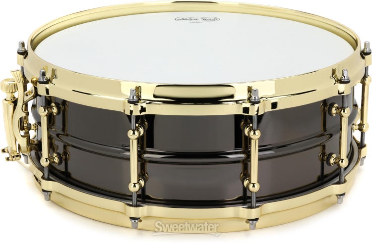 Ludwig Black Beauty Snare Drum - 5 inches x 14 inches, Black Nickel with Gold Hardware