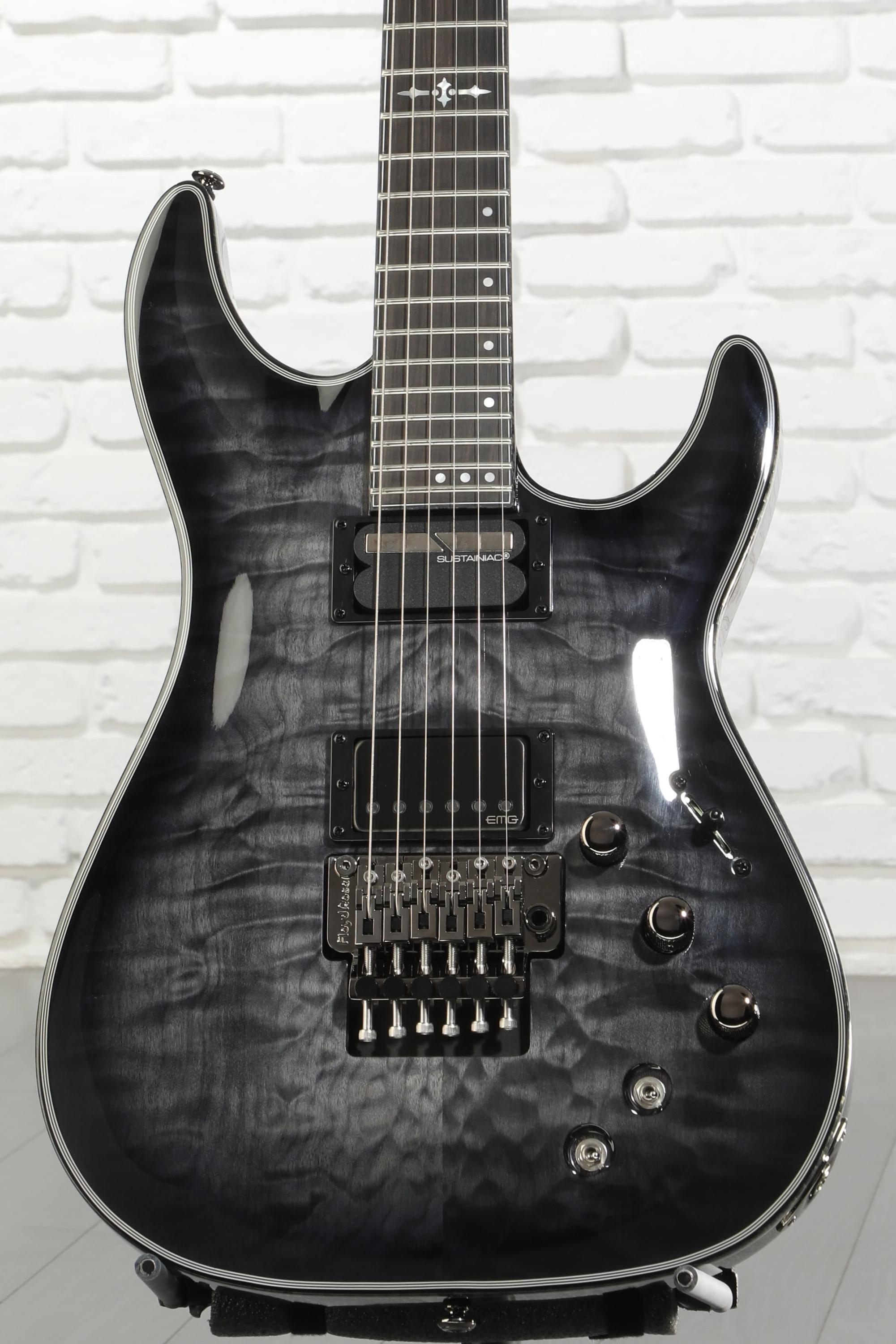 Schecter Hellraiser Hybrid C-1 FR-S Electric Guitar - Trans Black