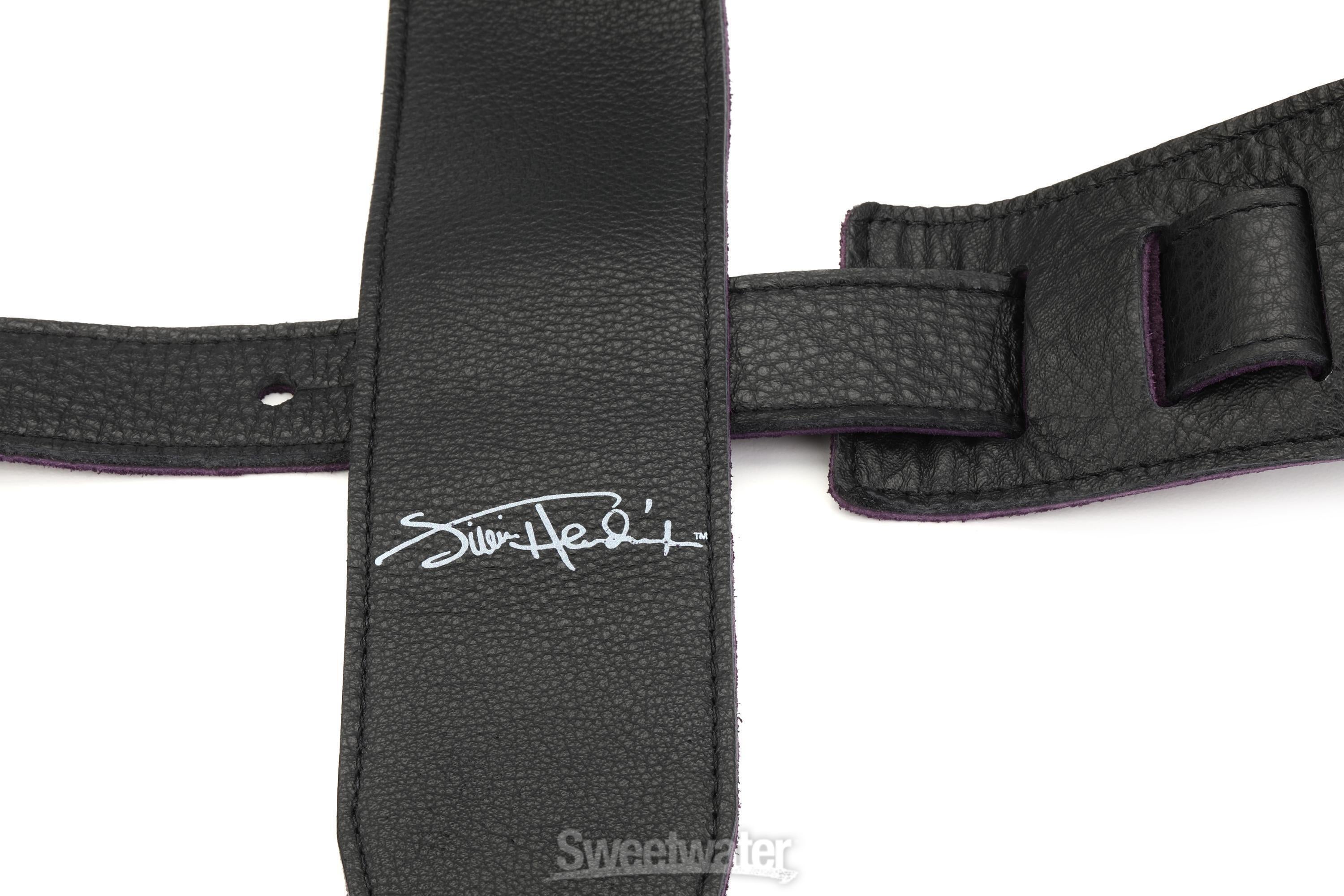 Dunlop JH20 Jimi Hendrix Signature Leather Guitar Strap - Black