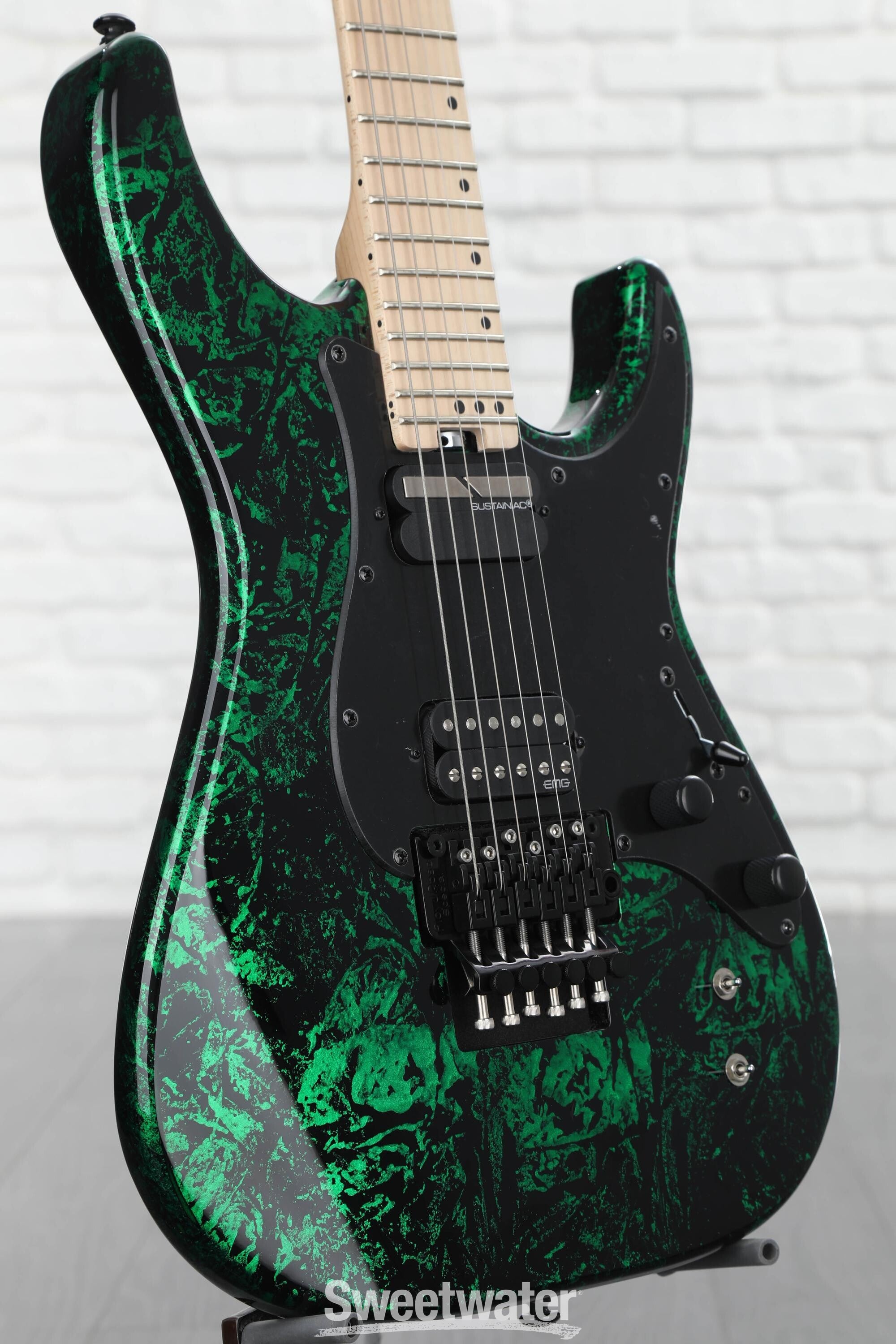 ギター SCHECTER / OL-FL Satin Surf Green Schecter Avenger FR-S Special Edition Electric Guitar Satin