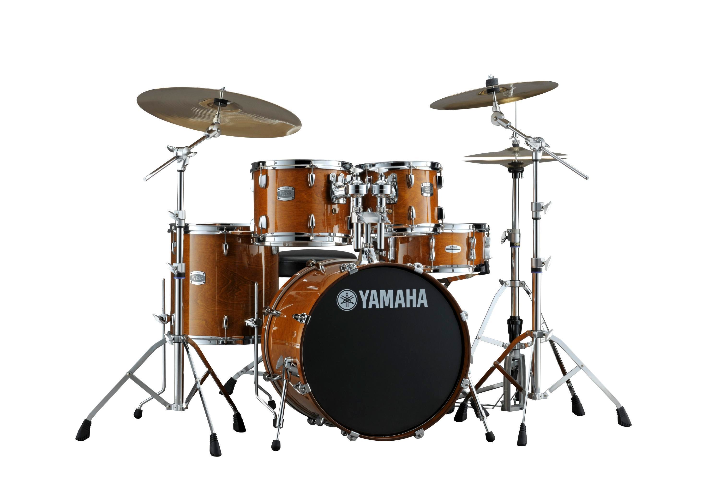 Yamaha Stage Custom Birch Drum Set - Honey Amber | Sweetwater