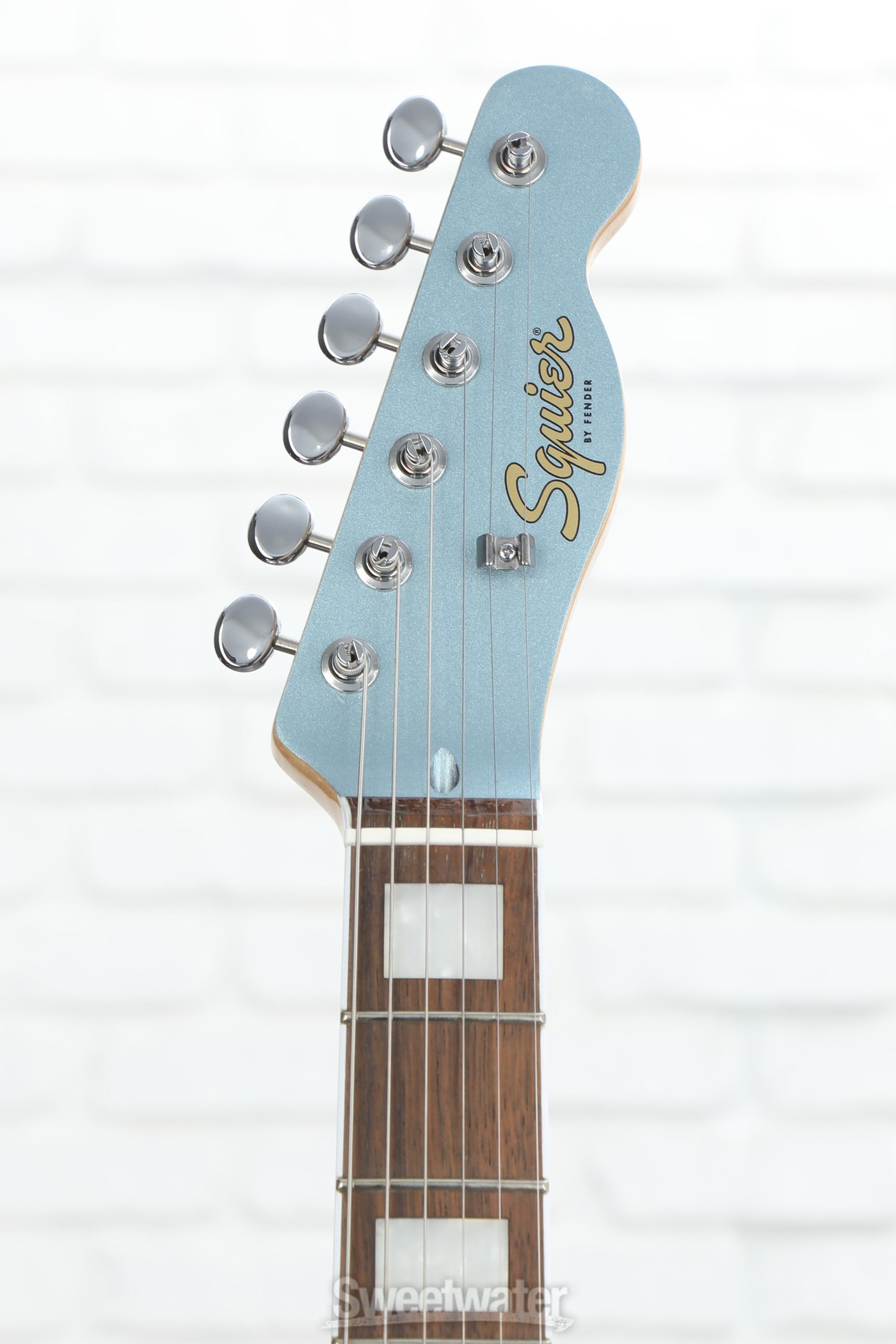 Squier Limited-edition Paranormal Offset Telecaster SJ Electric Guitar - Ice Blue Metallic