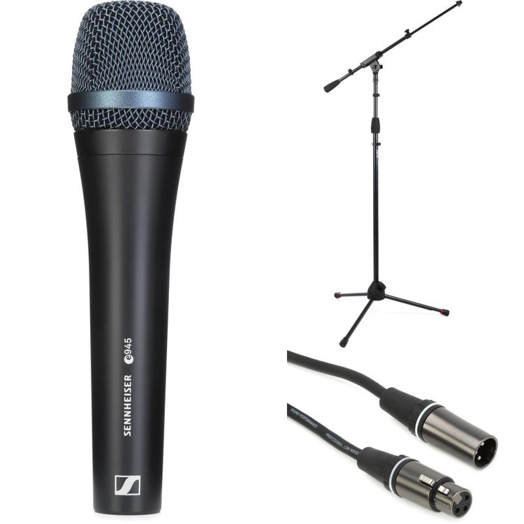 Sennheiser e 945 Microphone Bundle with Stand and Cable Sweetwater