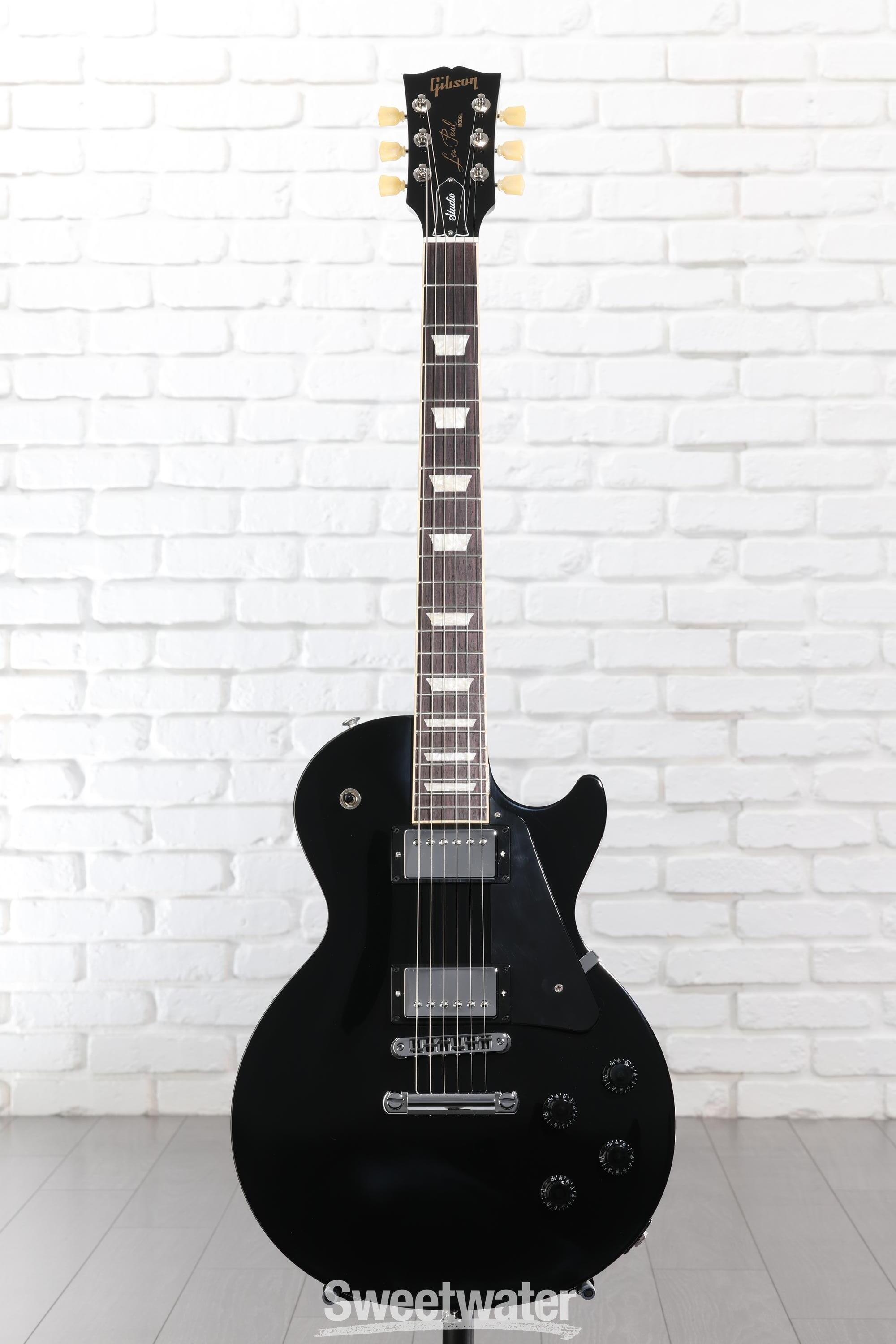 Gibson LesPaul studio ブラック Gibson Les Paul Studio (Black Trim), Ebony w/ Case - Bill's Music