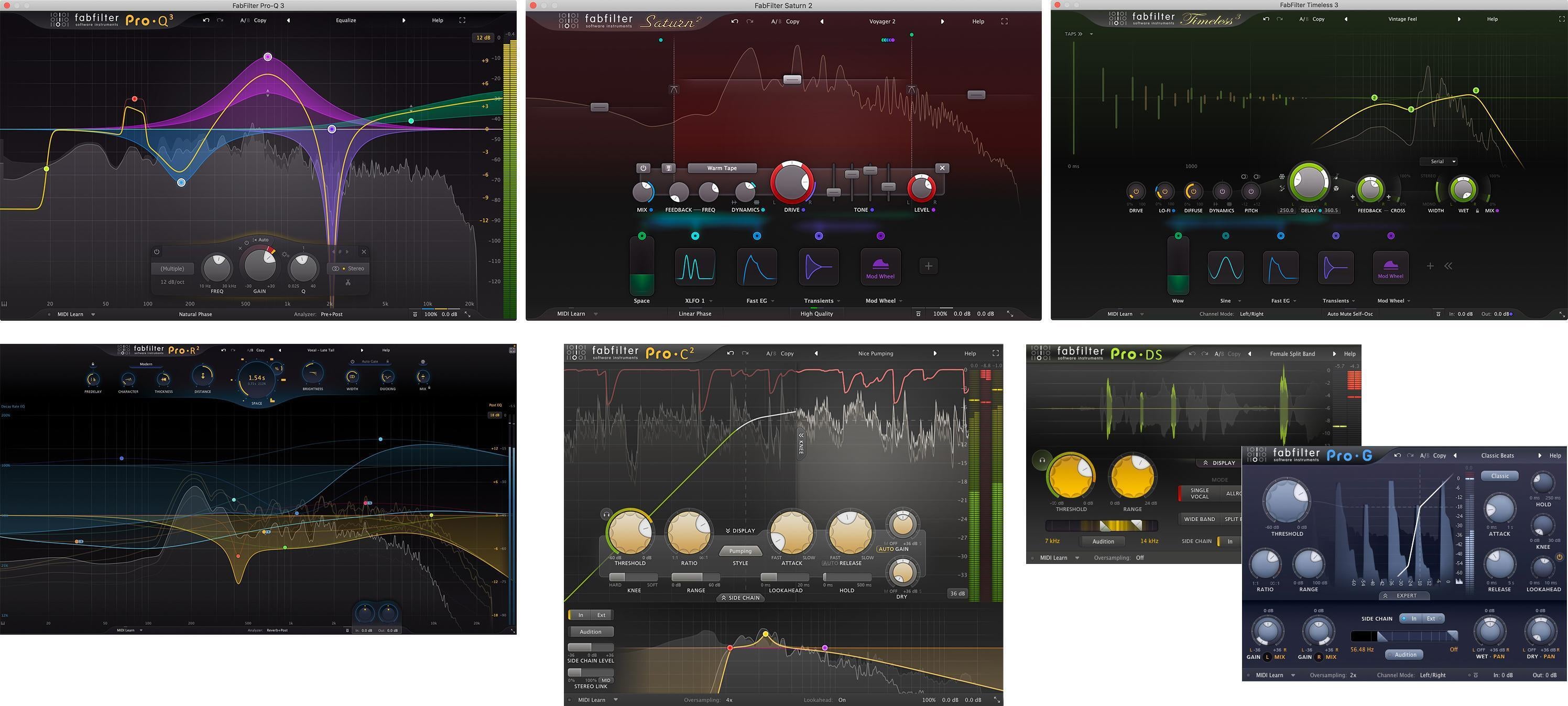 FabFilter Mixing Bundle Plug-in Collection