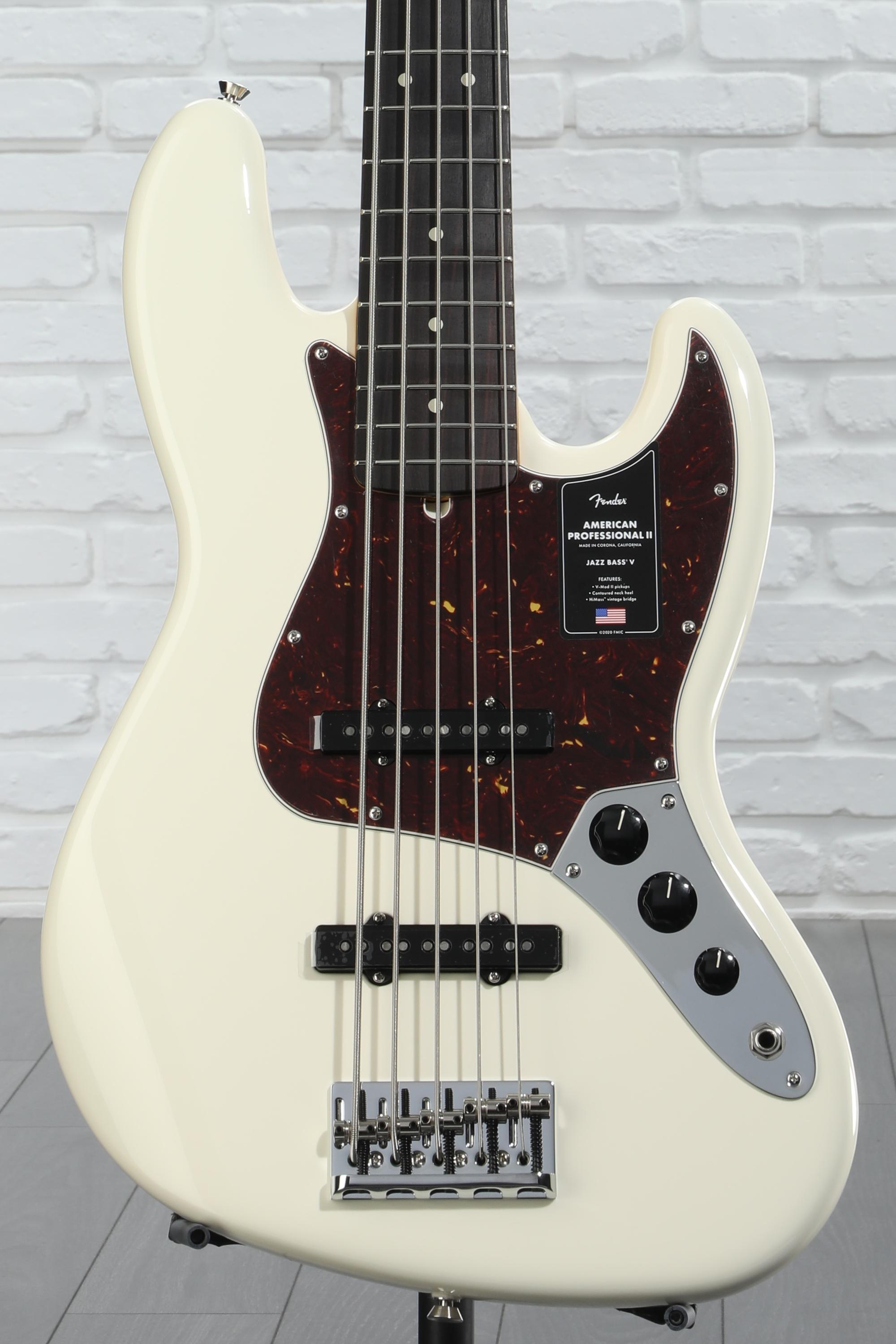 Fender American Professional II Jazz Bass V - Olympic White