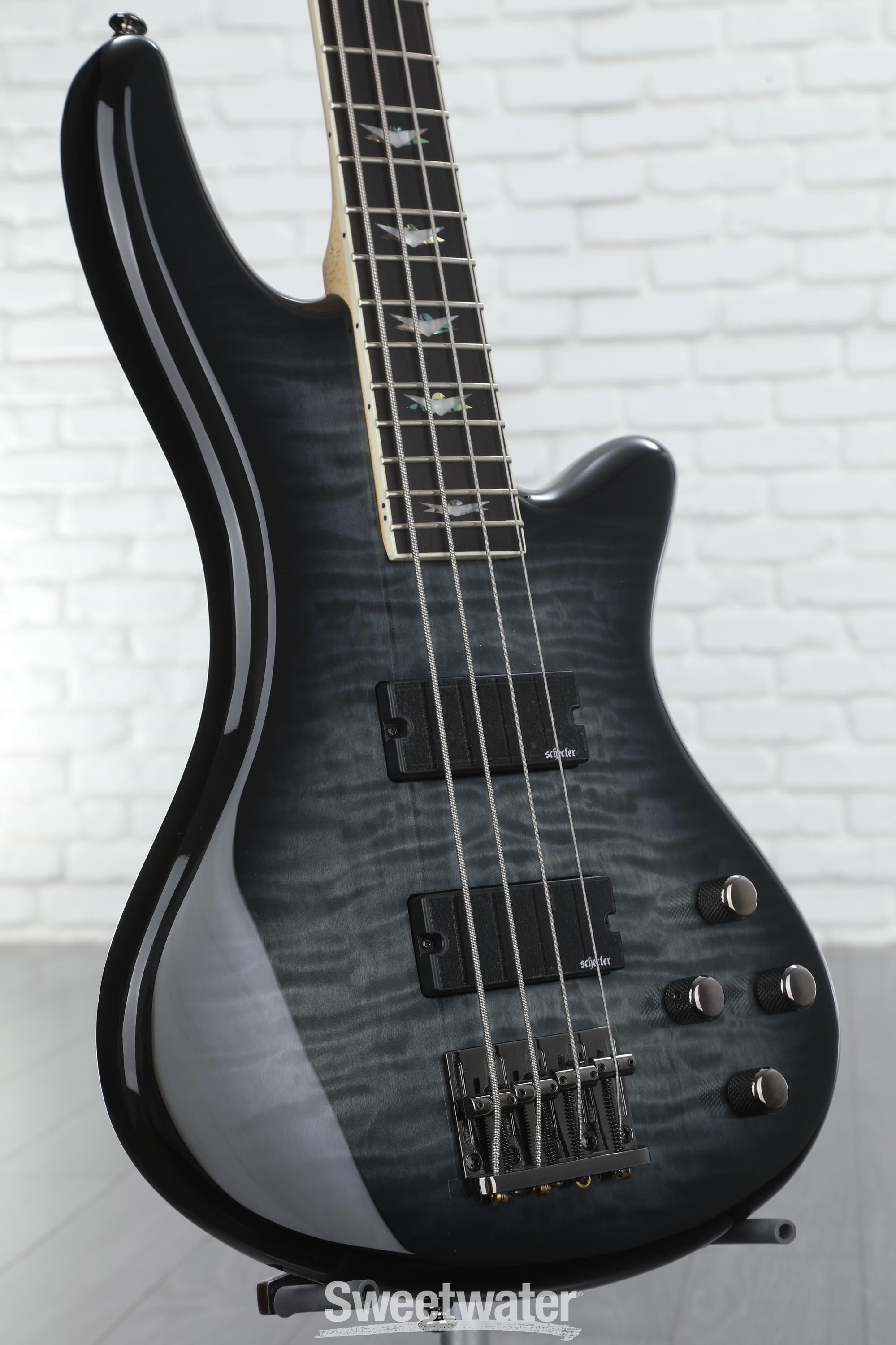 ベース SCHECTER STILETTO EXTREME-4 STBLK Amazon.com: Schecter Stiletto Extreme-4 Bass Guitar (4