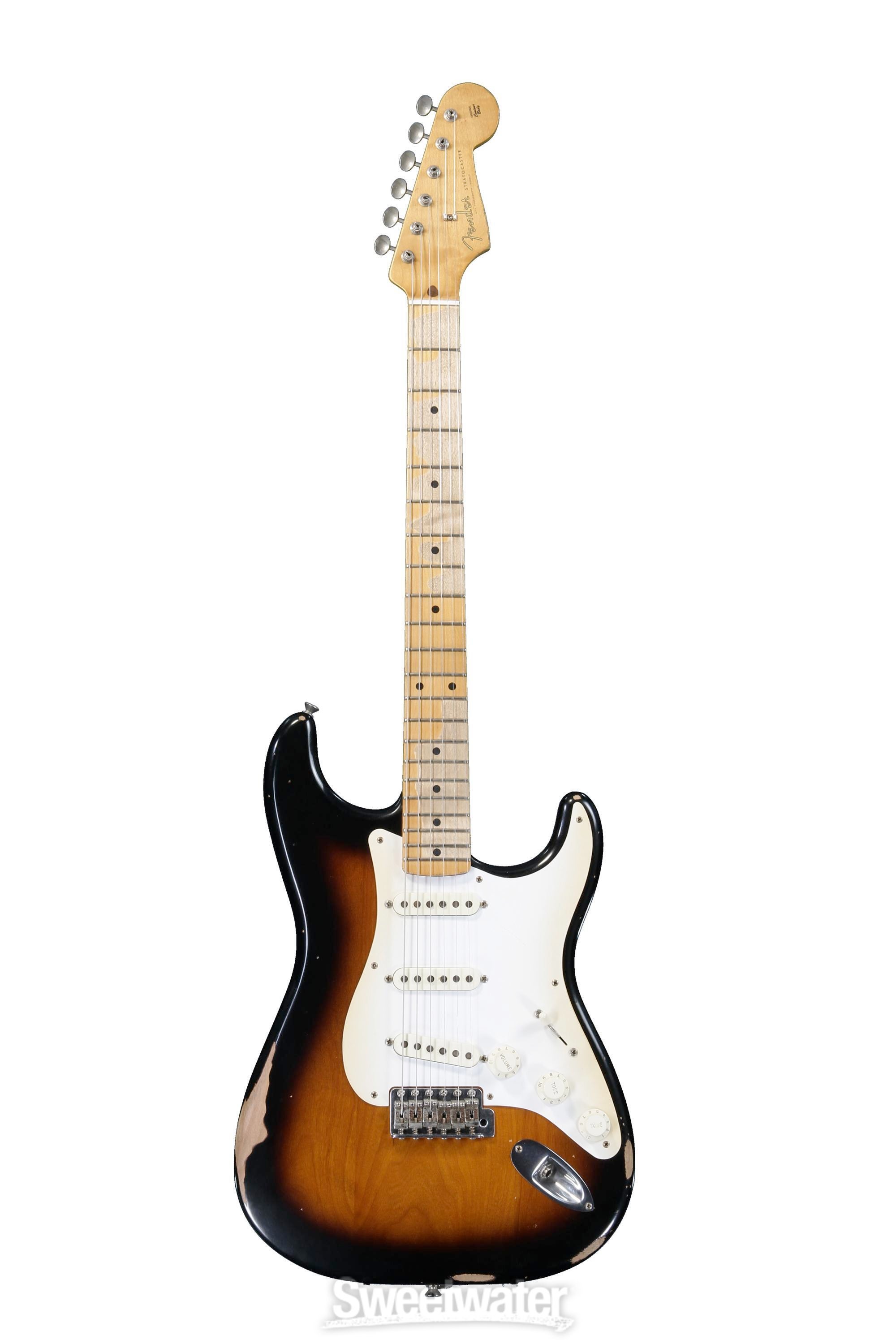 Fender Road Worn '50s Stratocaster - 2-Color Sunburst with Maple 