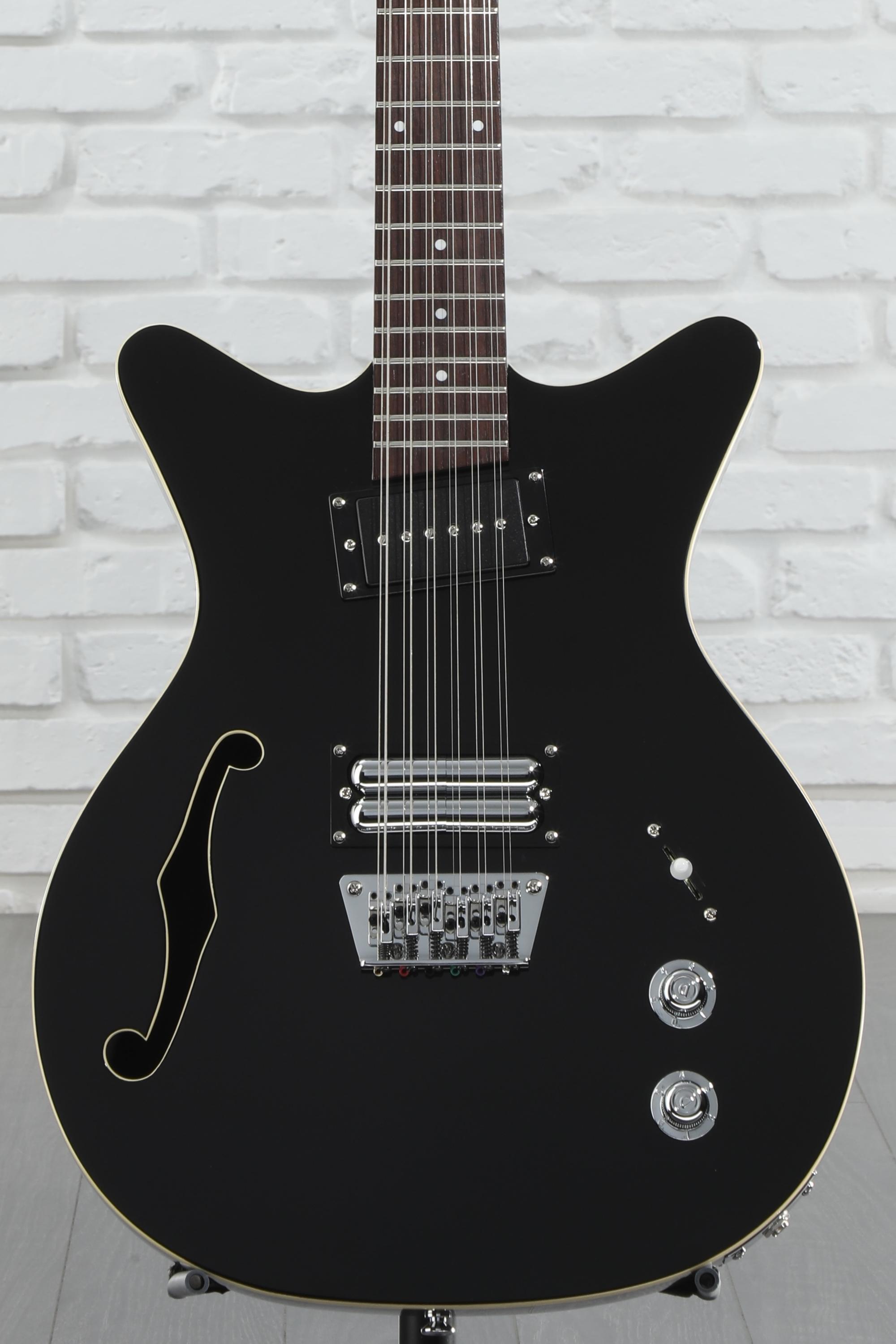 DANELECTRO エレキギター ブラック/ホワイト D59 ビザールギター Amazon | Danelectro (ダンエレクトロ) エレキギター 復刻モデル