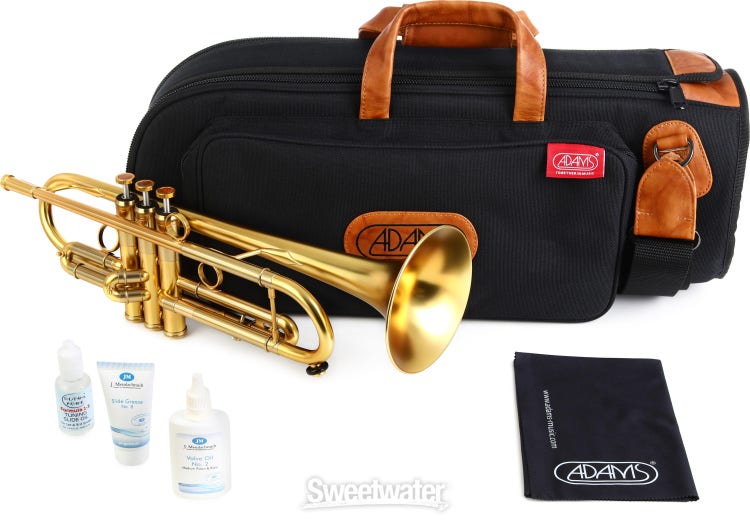 Adams A1 v2 Bb Trumpet - Satin Gold Lacquer