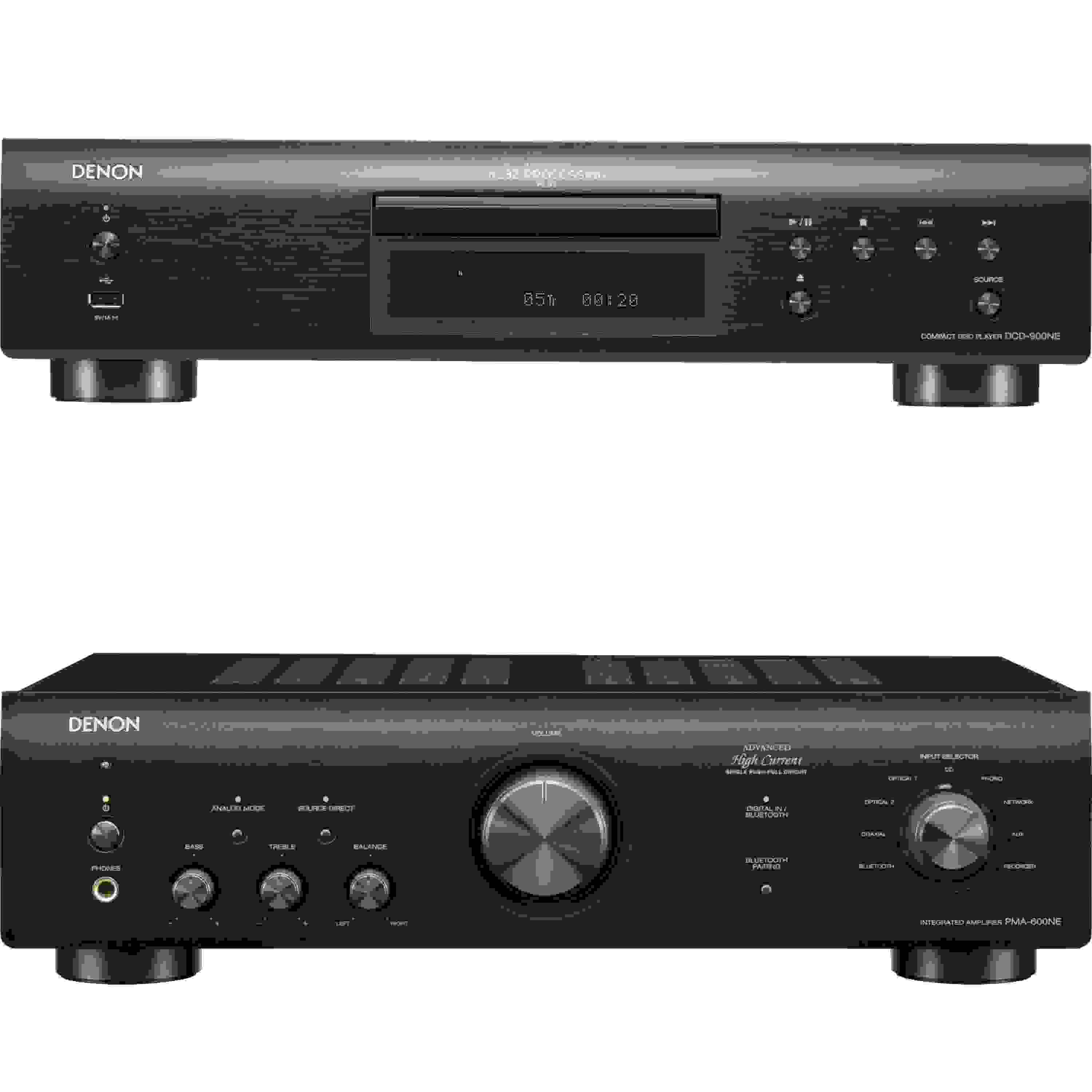 Denon DCD-900NE 2-channel CD Player with PMA-600NE Stereo Integrated ...
