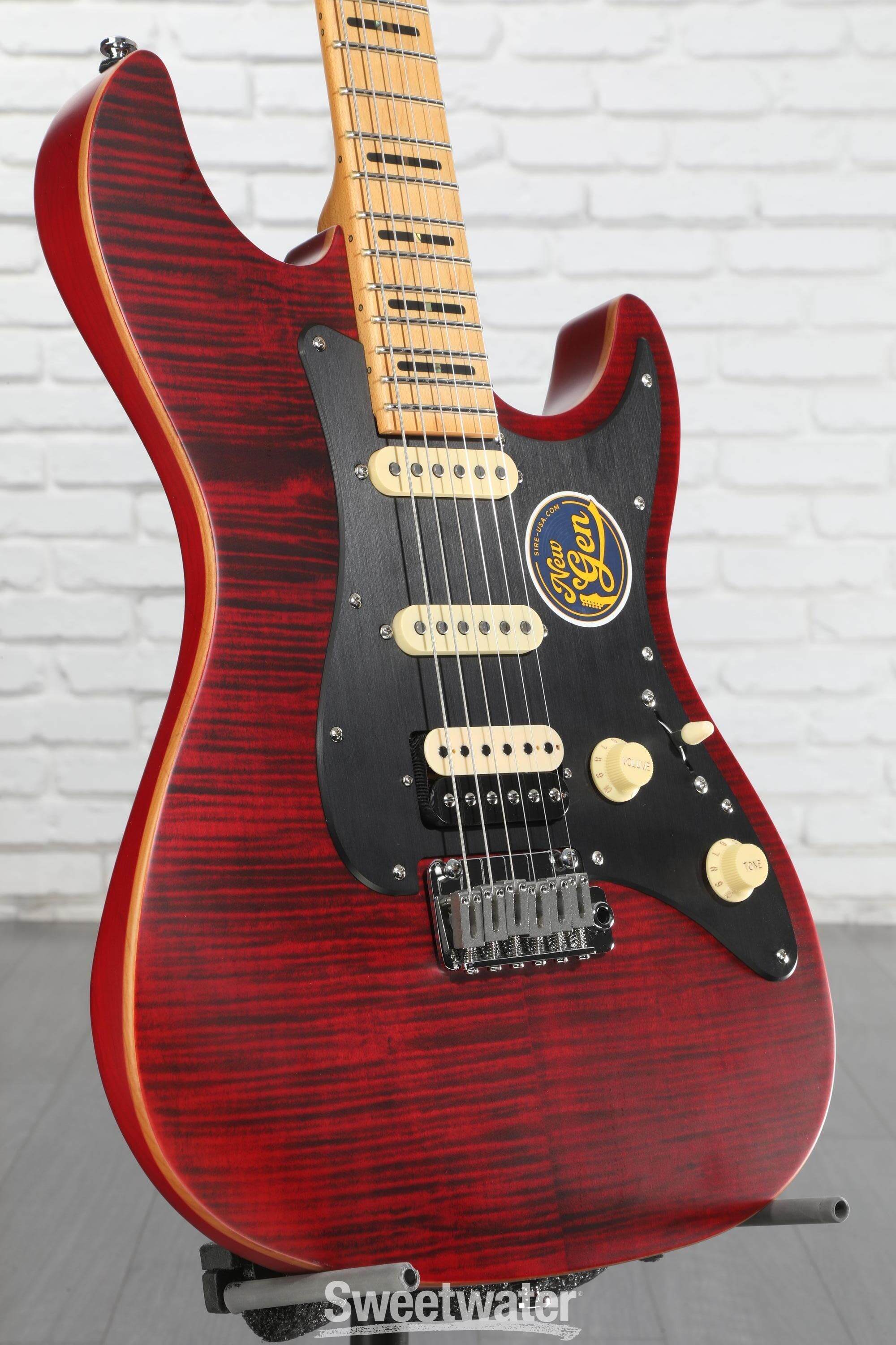 Sire Larry Carlton S7 FM New Gen Electric Guitar - See-through Red