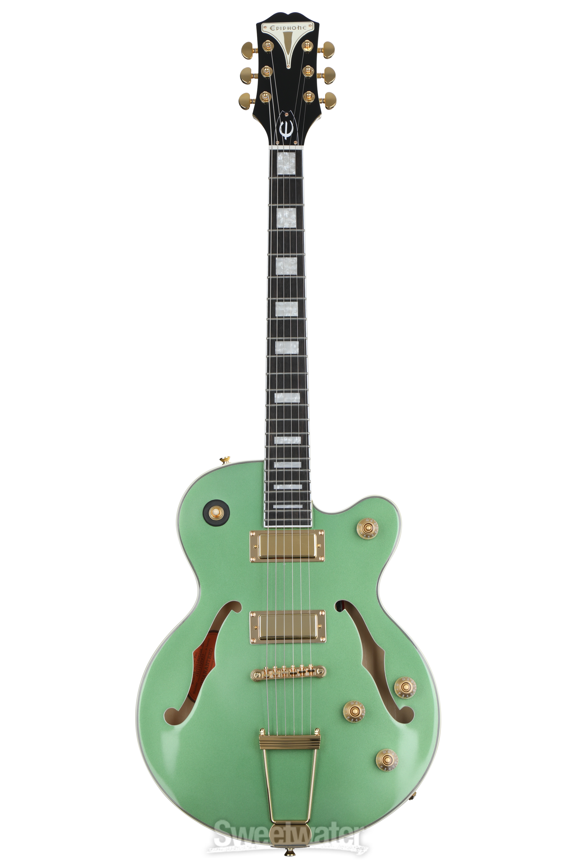 Epiphone Uptown Kat ES Hollowbody Electric Guitar - Emerald Green Metallic  | Sweetwater