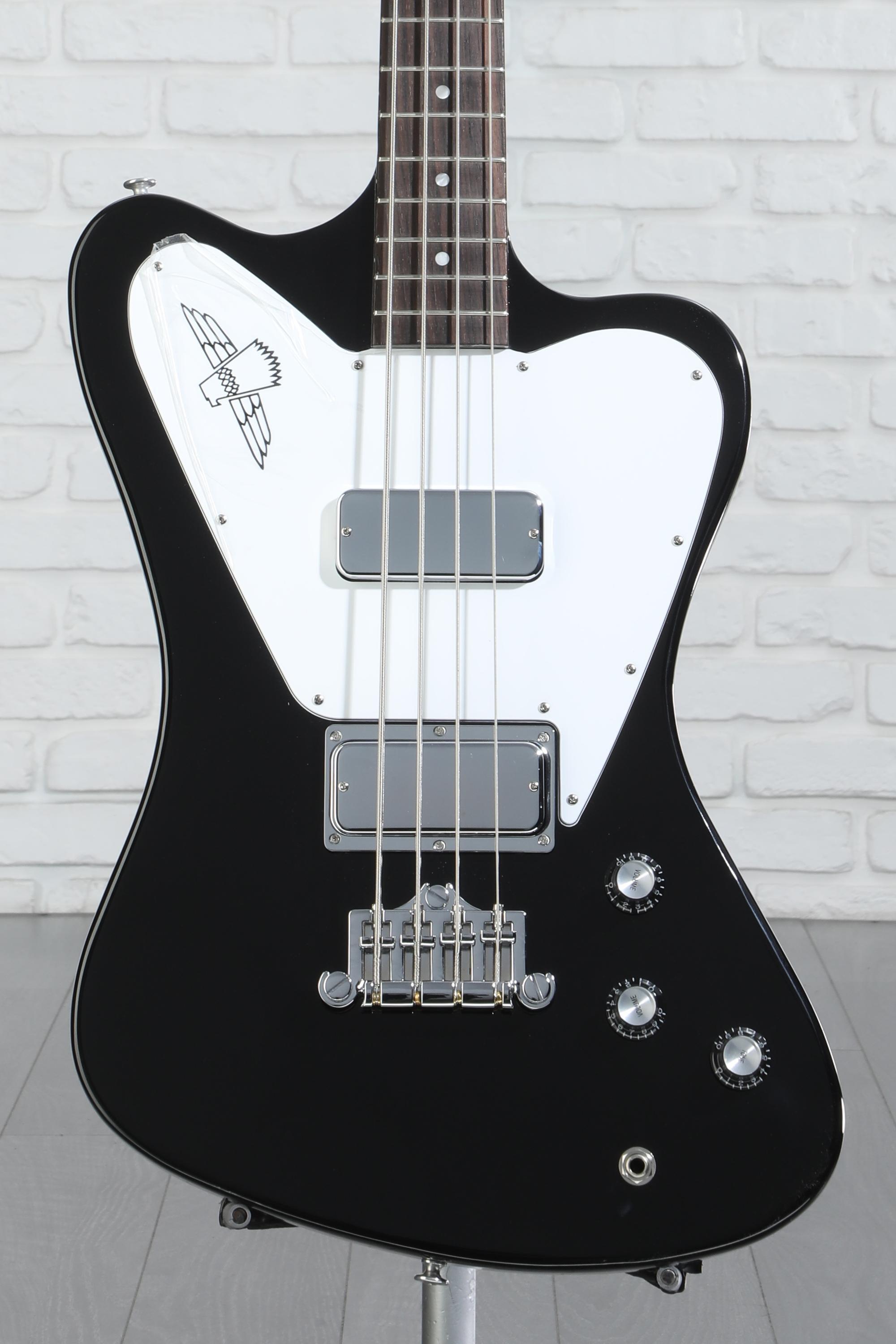 Gibson Non-Reverse Thunderbird Electric Bass Guitar - Ebony | Sweetwater