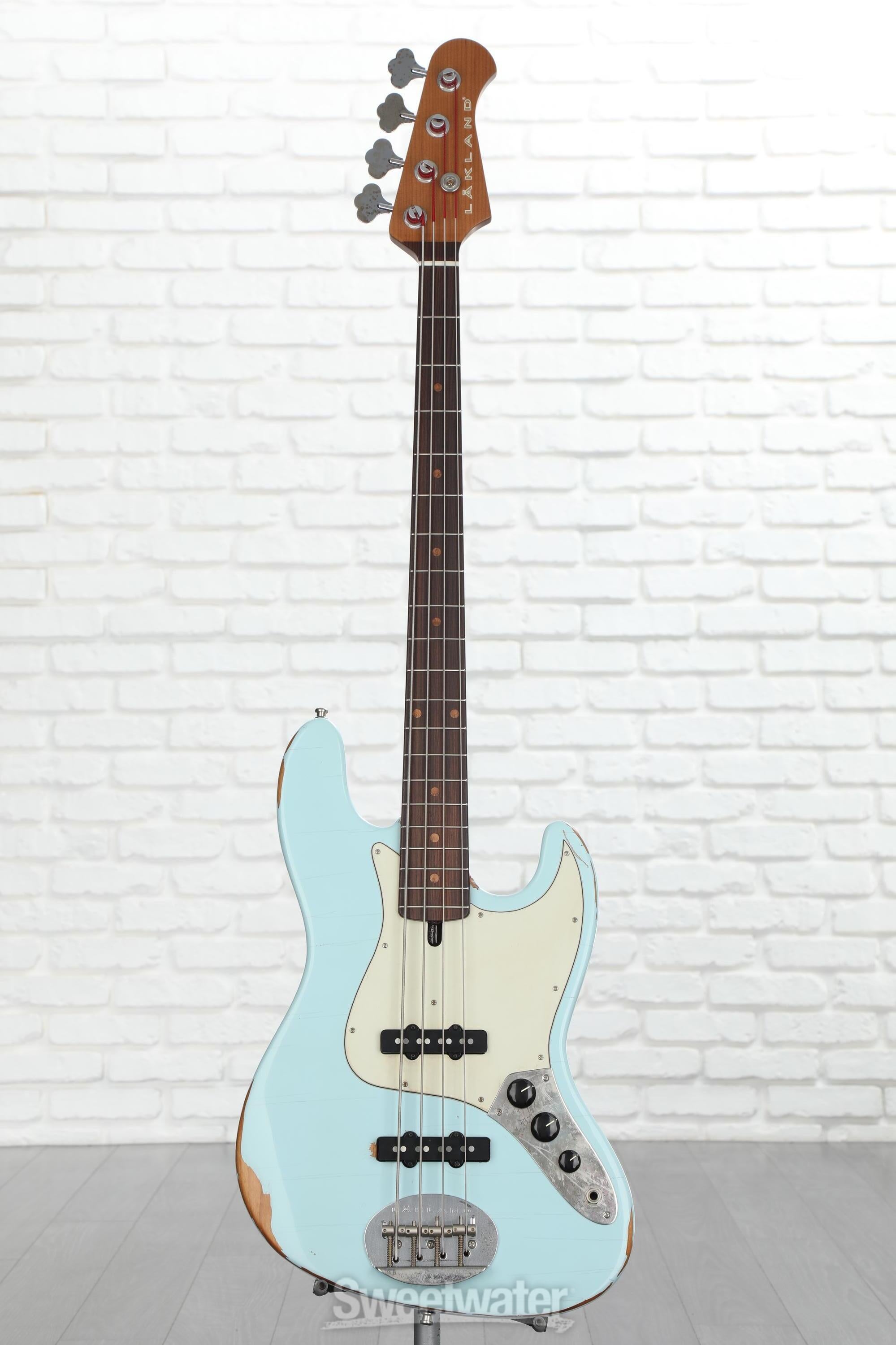 Lakland USA Classic 44-60 Bass Guitar - Aged Sonic Blue