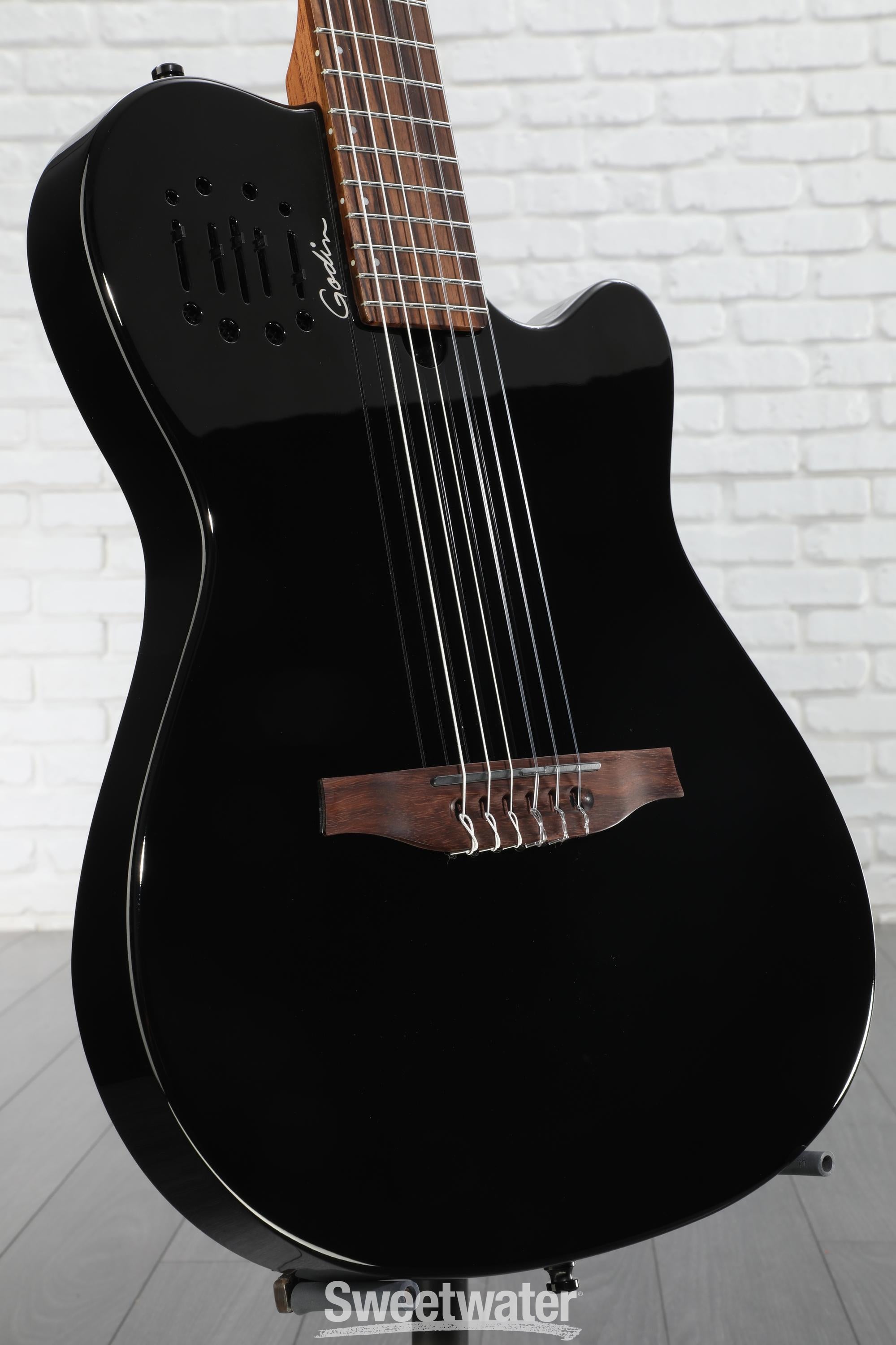 Godin Multiac Mundial Nylon Acoustic-electric Guitar - Onyx Black