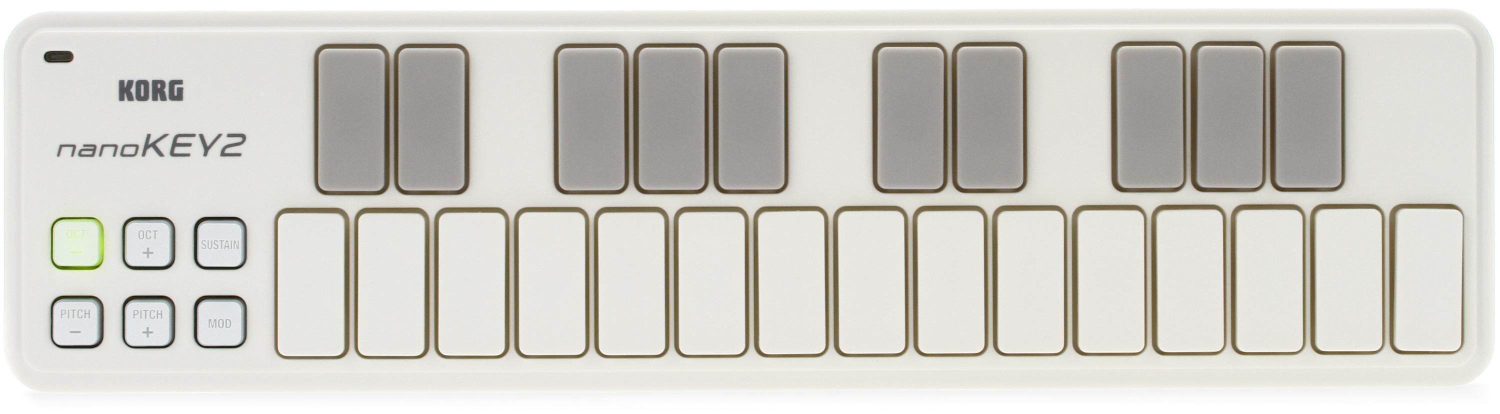 Korg nanoKEY2 25-key Keyboard Controller - White