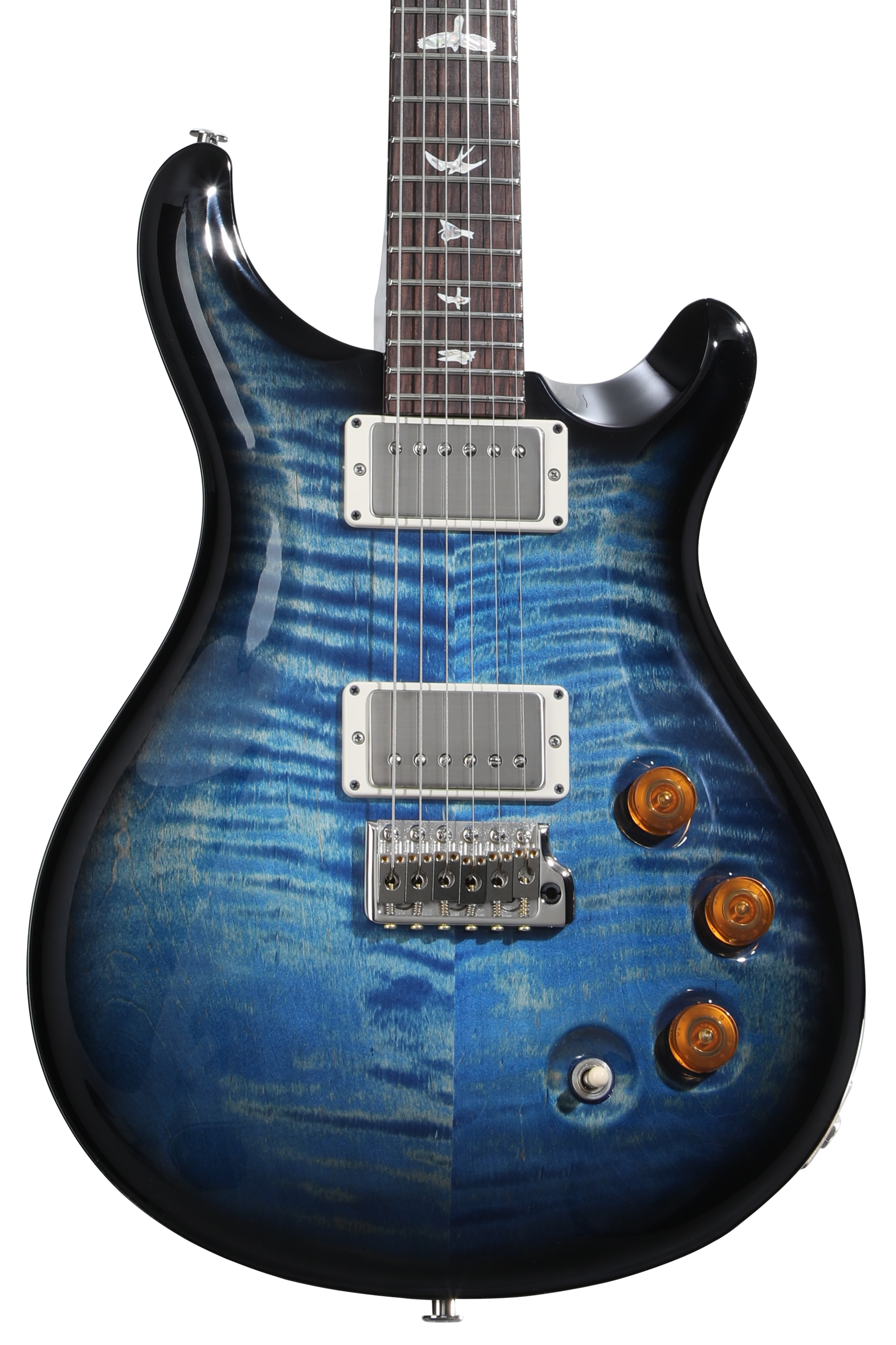 PRS DGT Electric Guitar with Bird Inlays - Faded Blue Jean