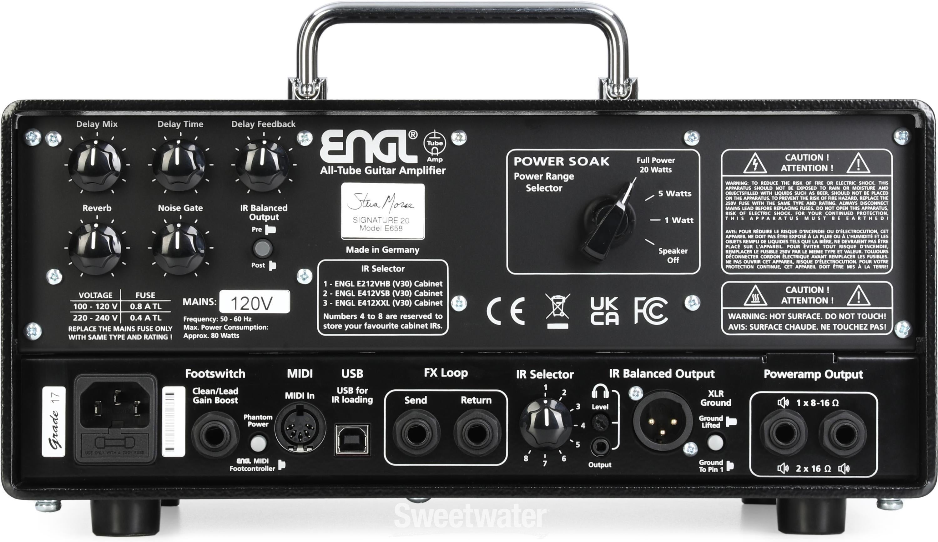 ENGL Amplifiers Steve Morse Signature 20 E658 20-watt Tube