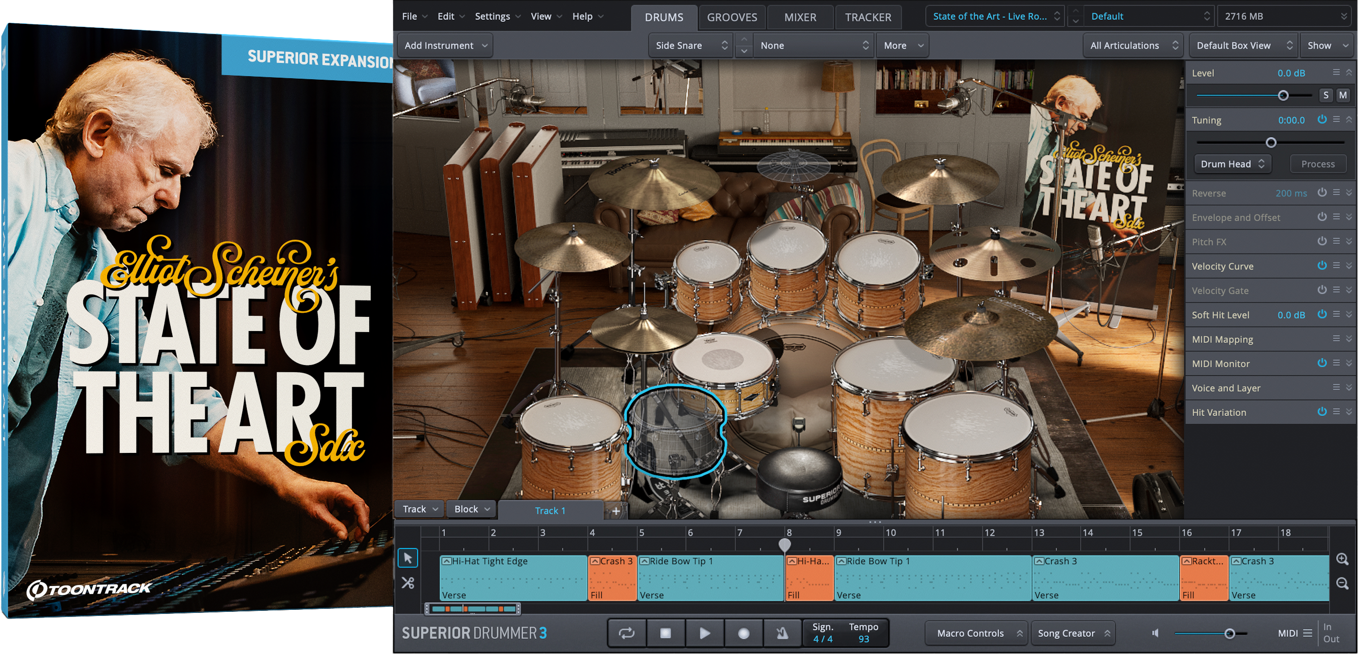 Toontrack Elliot Scheiner's State of the Art SDX Sound Expansion