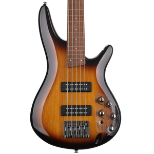 Ibanez Standard SR375E Fretless 5 string Bass Guitar Brown Burst