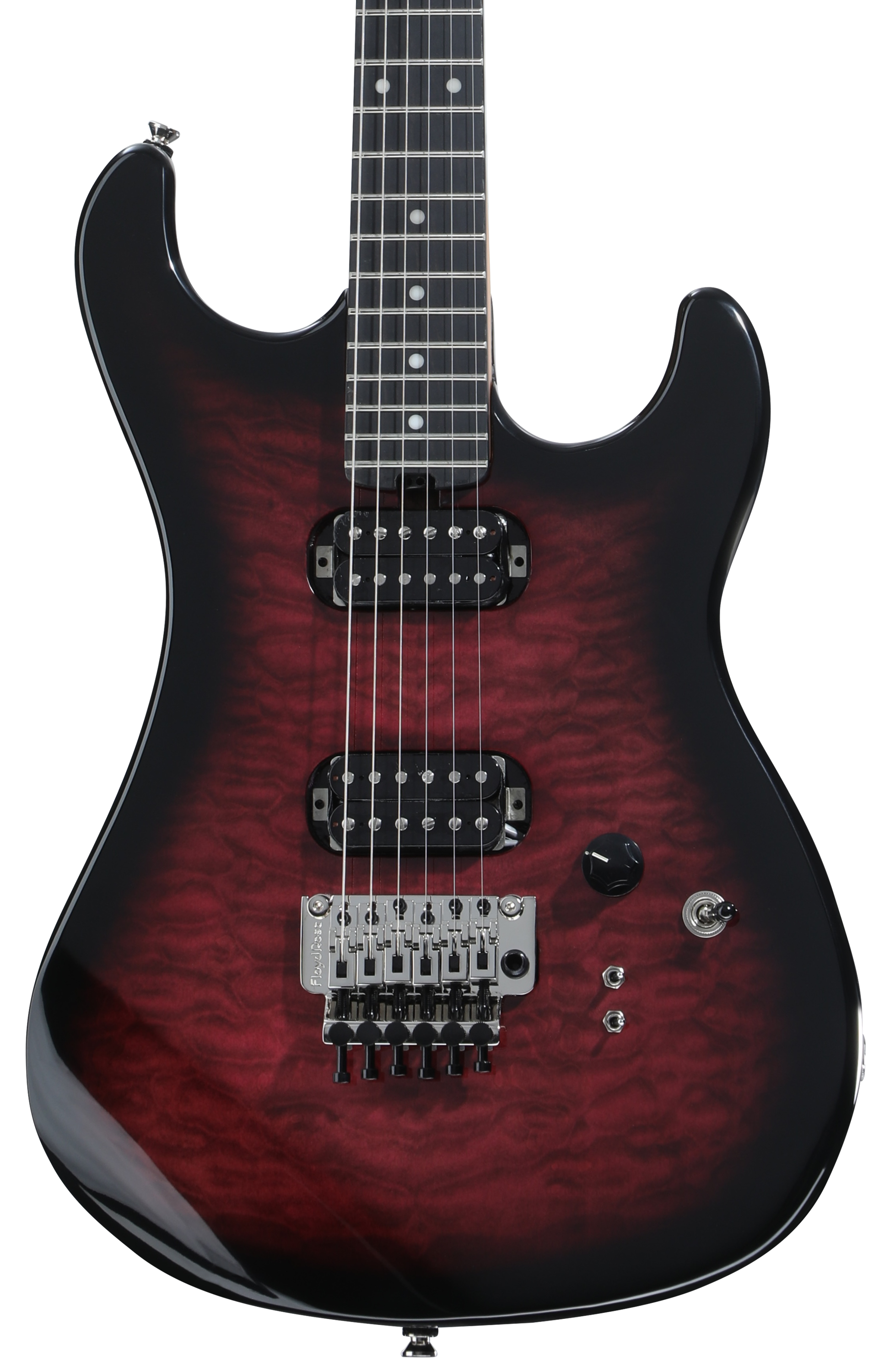 Kramer The 84 HH Quilt Electric Guitar - Magenta | Sweetwater