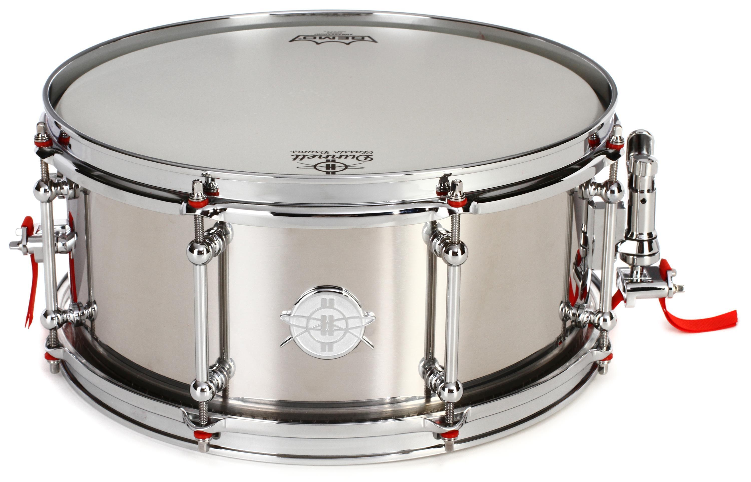 Dunnett Stainless Steel Snare Drum - 6.5 x 14-inch - Polished 