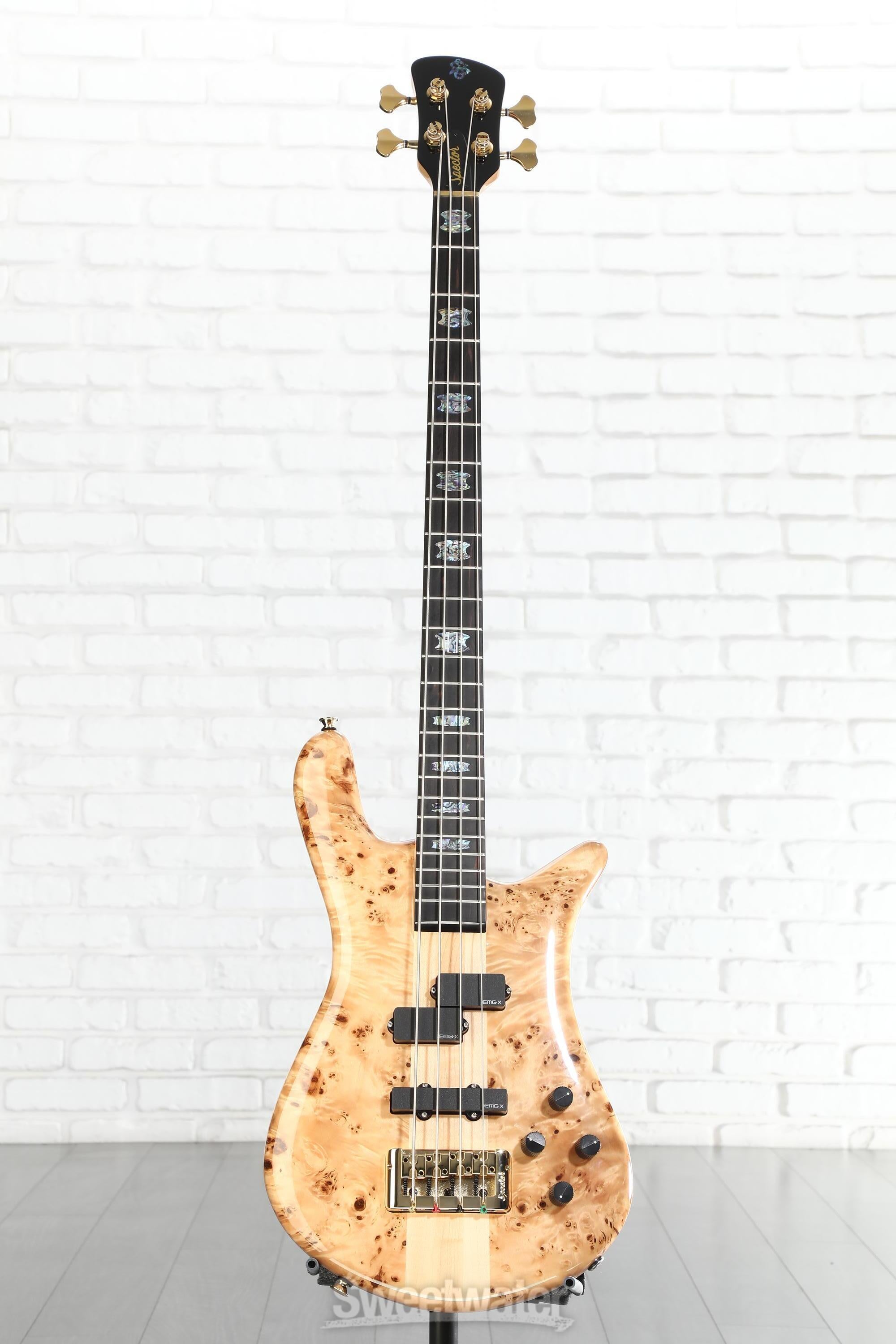 Spector Euro 4 CST Electric Bass Guitar - Natural | Sweetwater