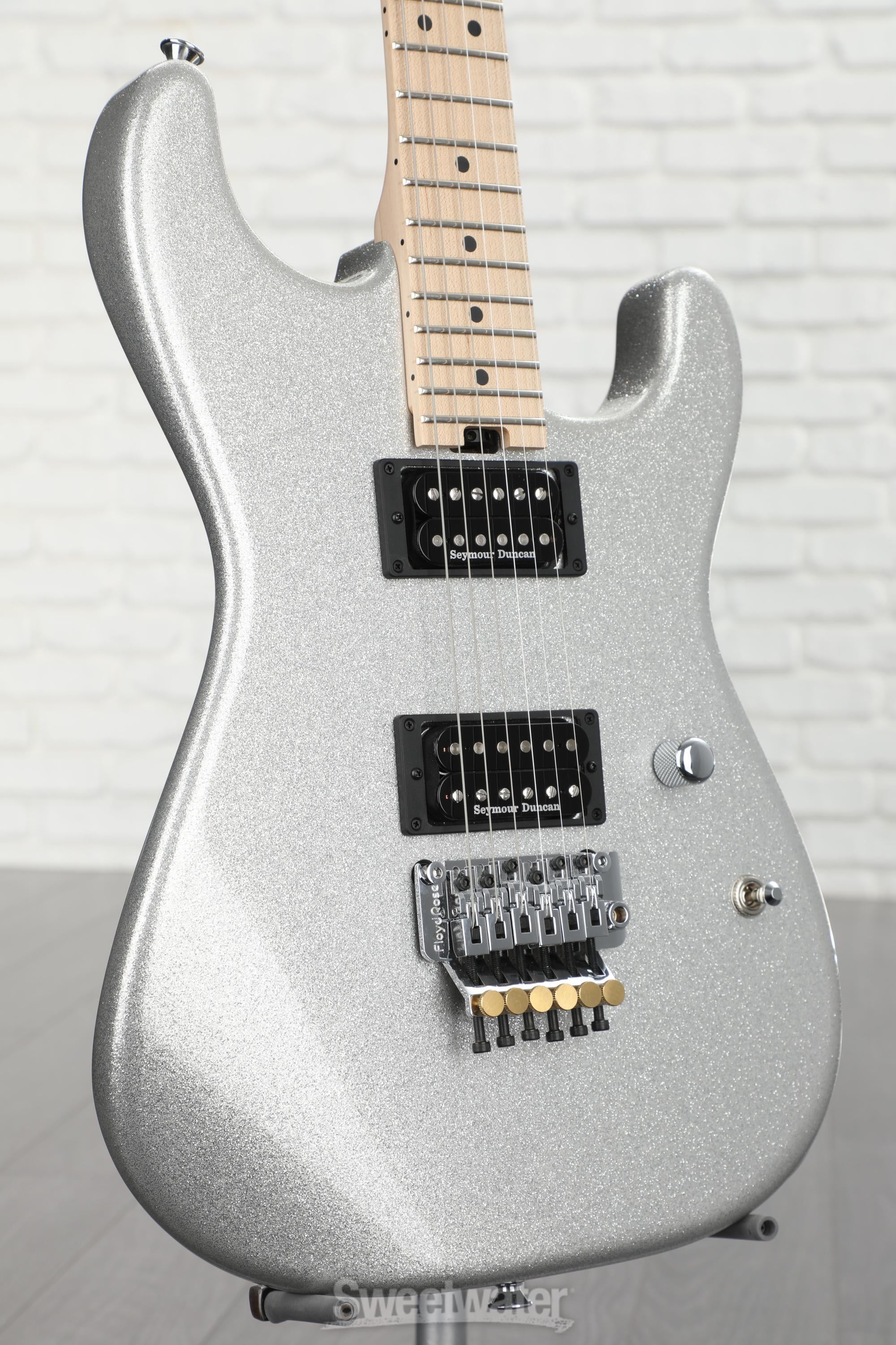 Charvel Custom Shop San Dimas HH Electric Guitar - Chrome Silver
