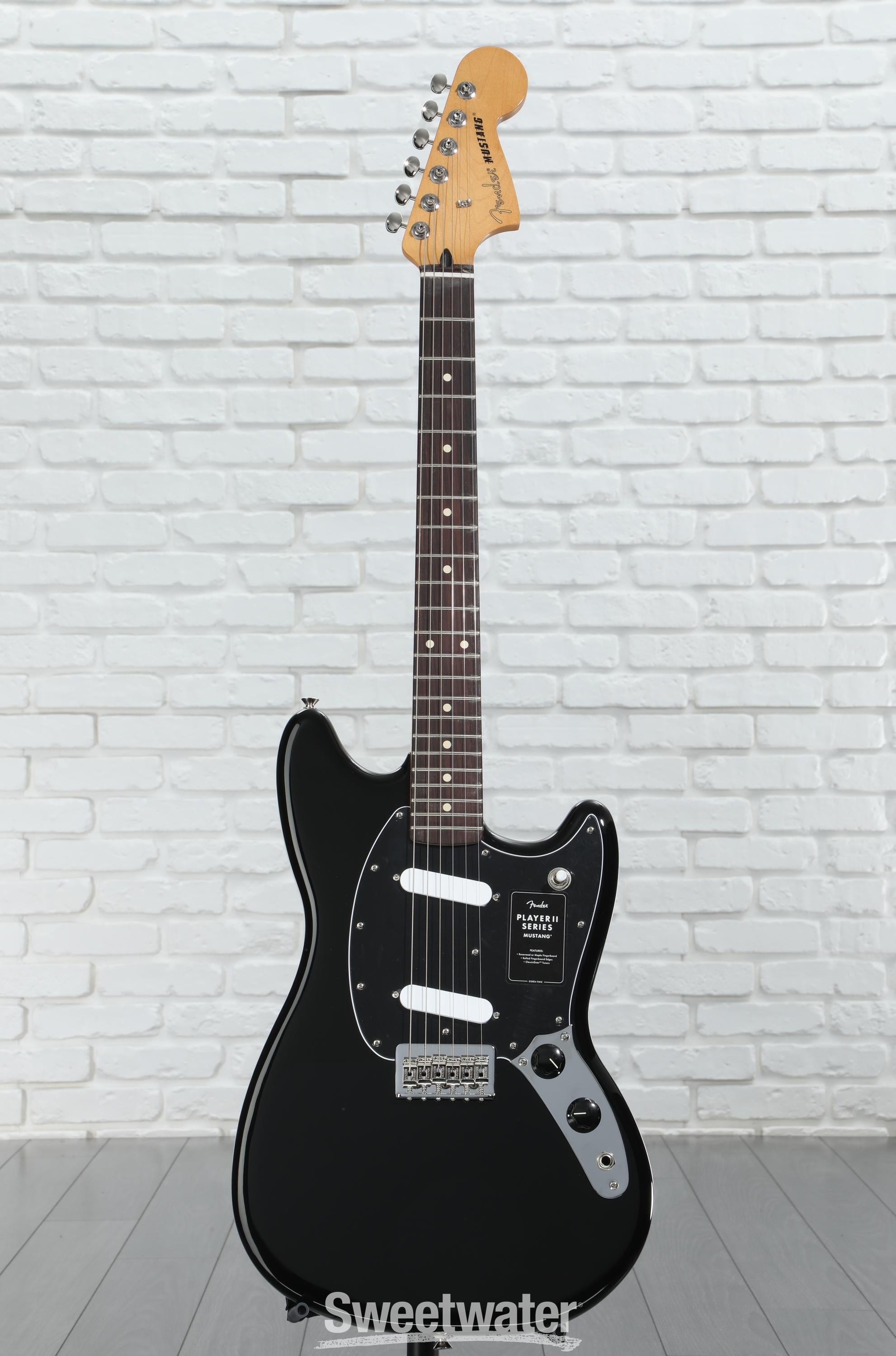 Fender Player II Mustang - Black with Rosewood Fingerboard