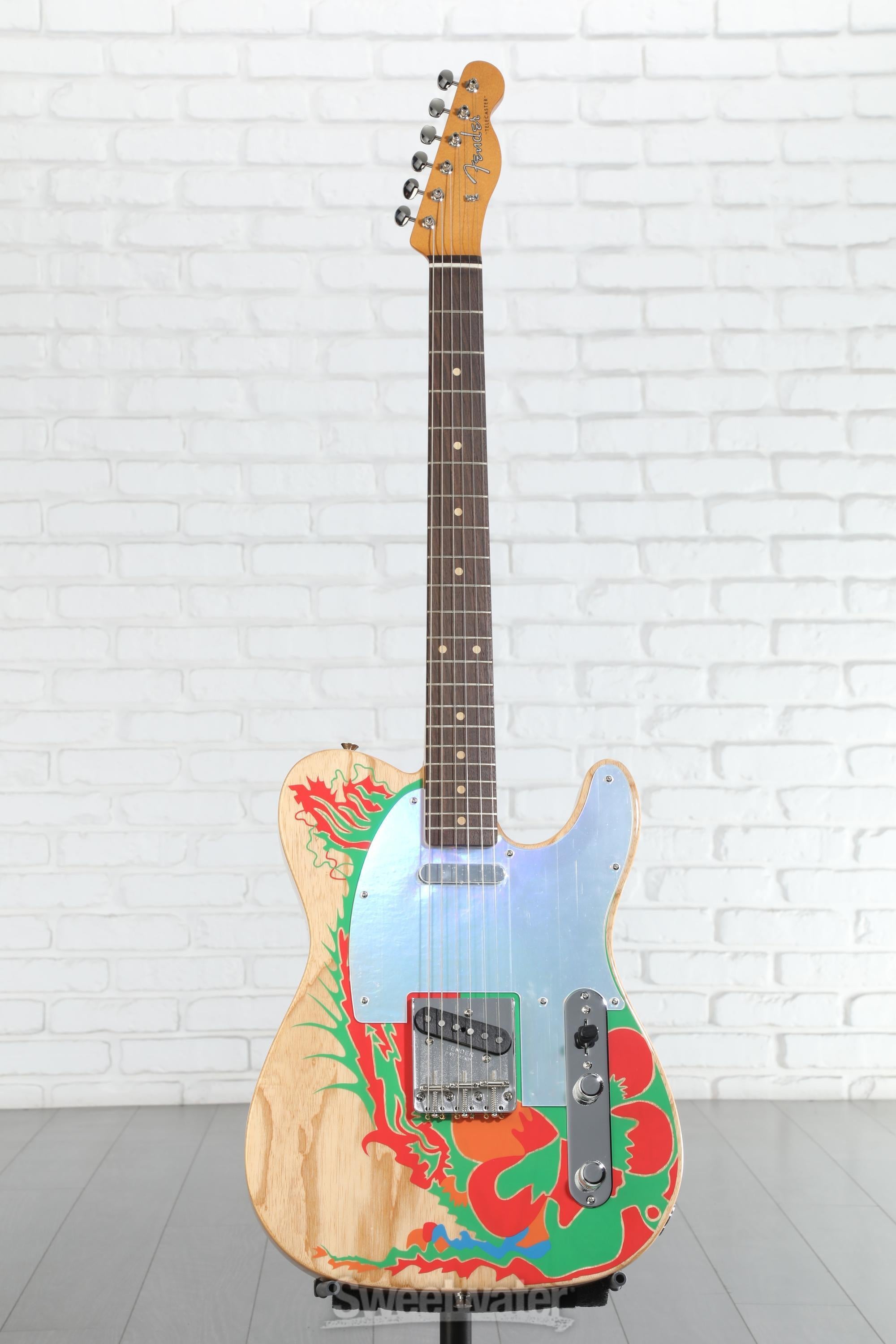 Fender Telecaster ジミーペイジ Fender Jimmy Page Telecaster - Natural with Artwork | Sweetwater