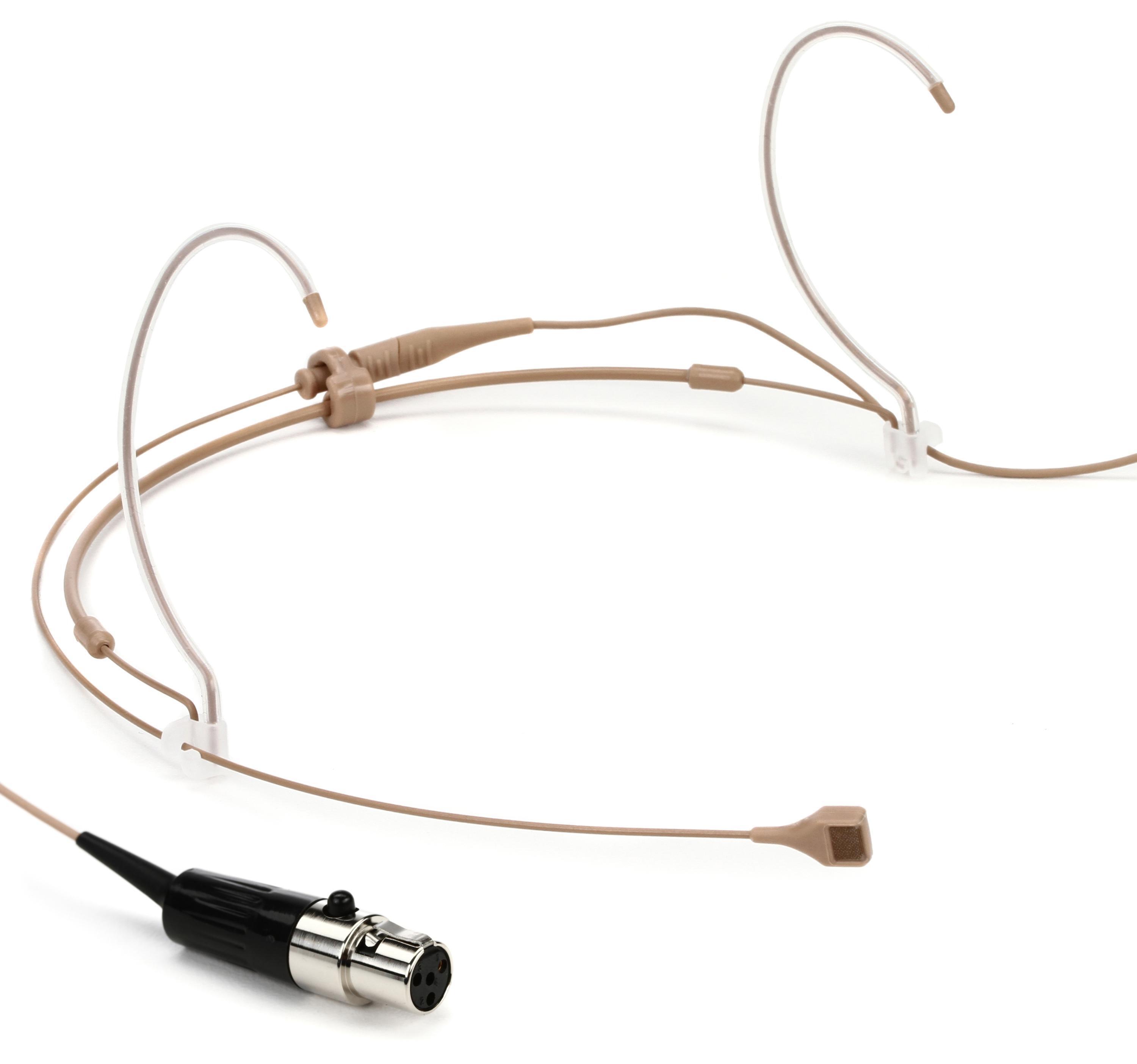 Countryman H7 Headset Microphone with TA4F Connector for Shure Wireless Tan