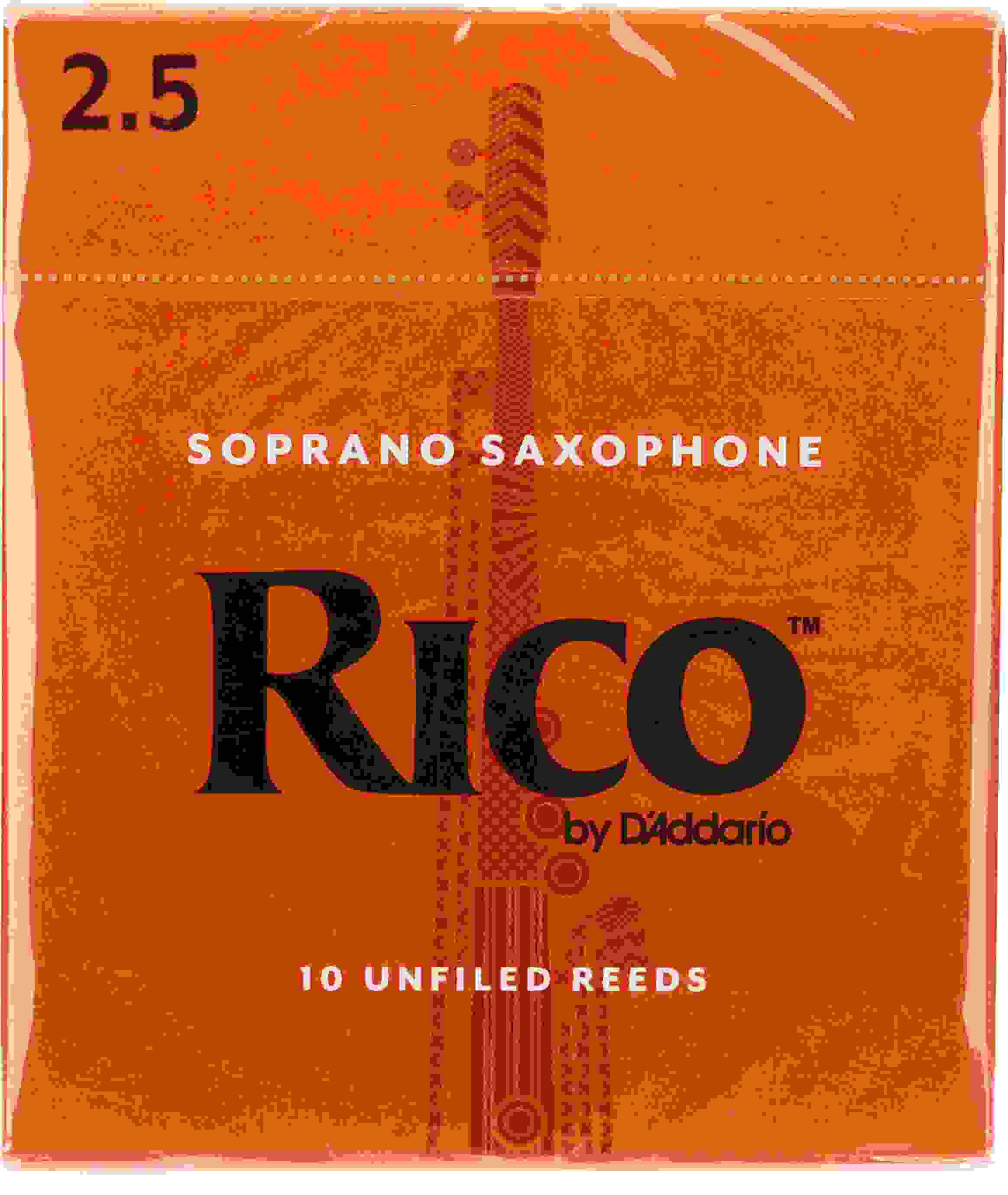 D'Addario Rico Soprano Saxophone Reeds - 2.5 (10-pack)