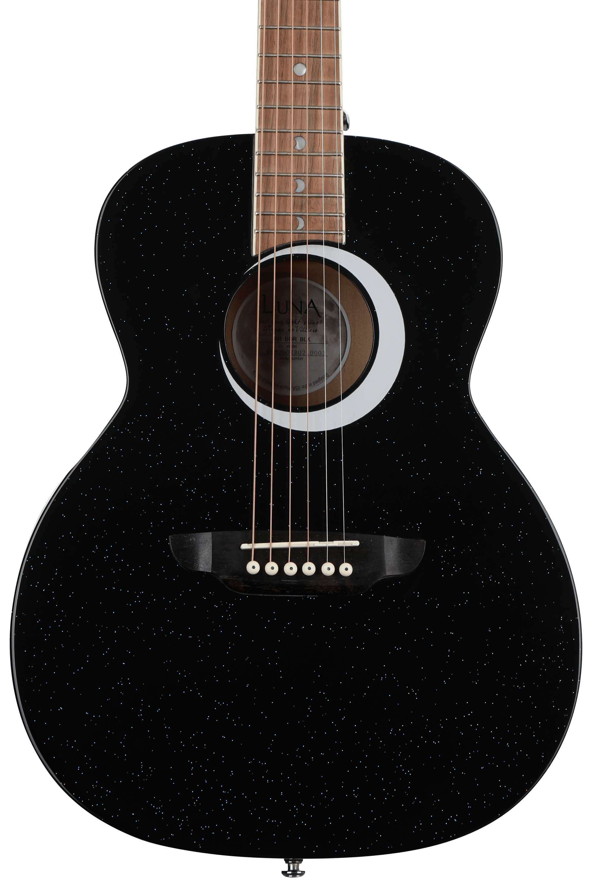 最終決算 Guitar Acoustic 3/4-Size Borealis Aurora Luna - Pearl Black ボール