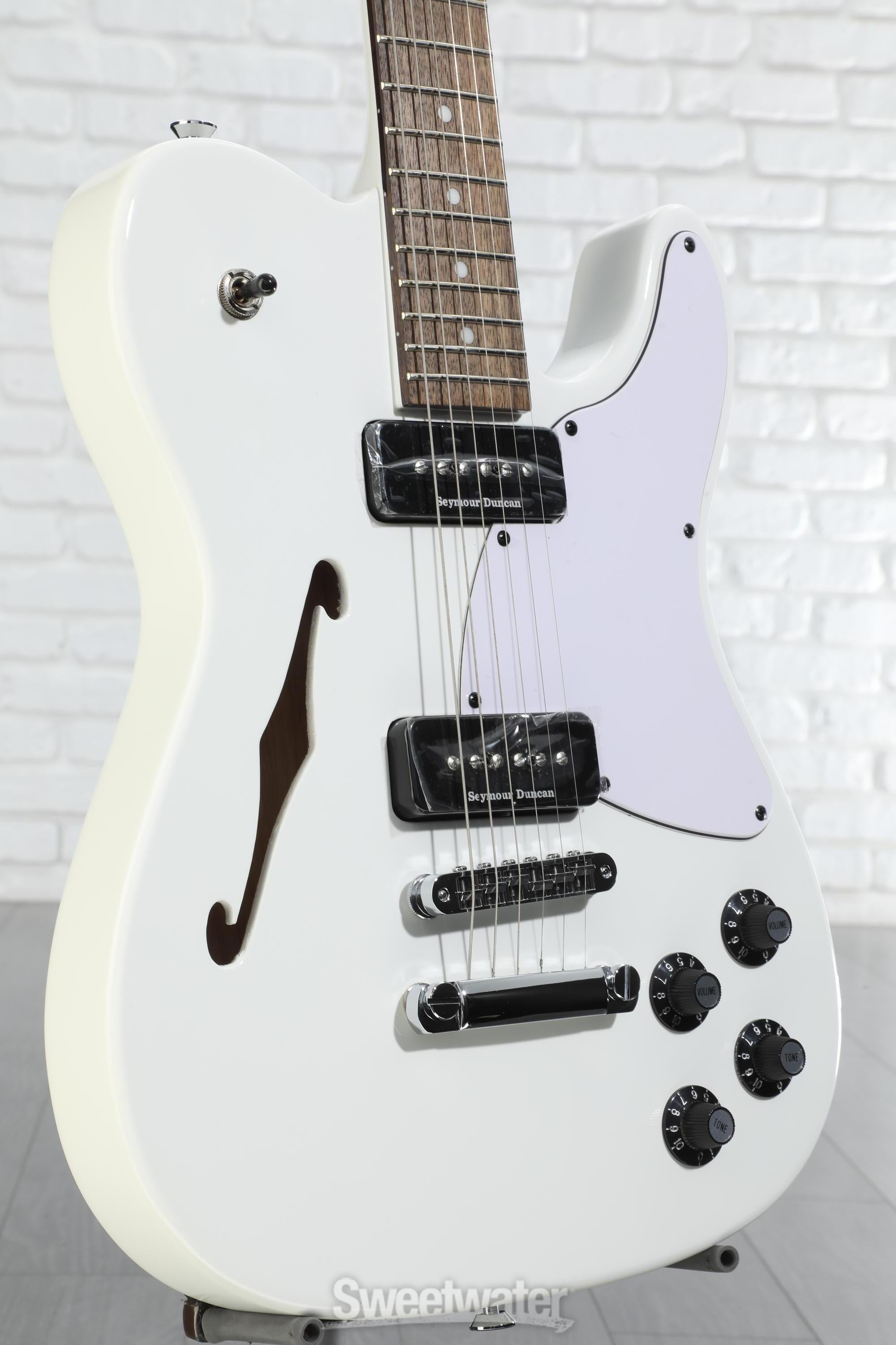 Fender Jim Adkins JA-90 Telecaster Thinline - White | Sweetwater
